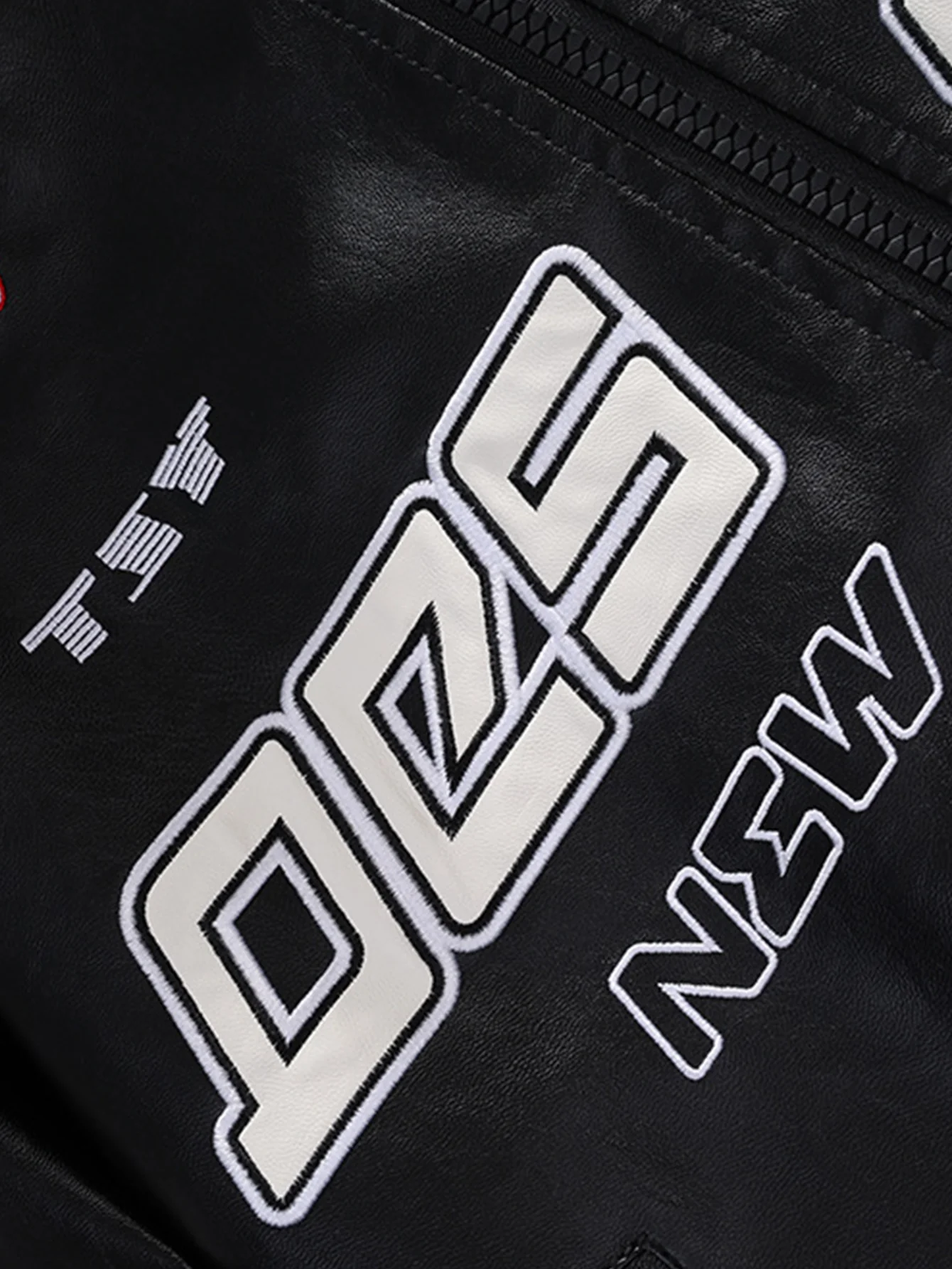 Bestickte Rennlederjacke - Image 7