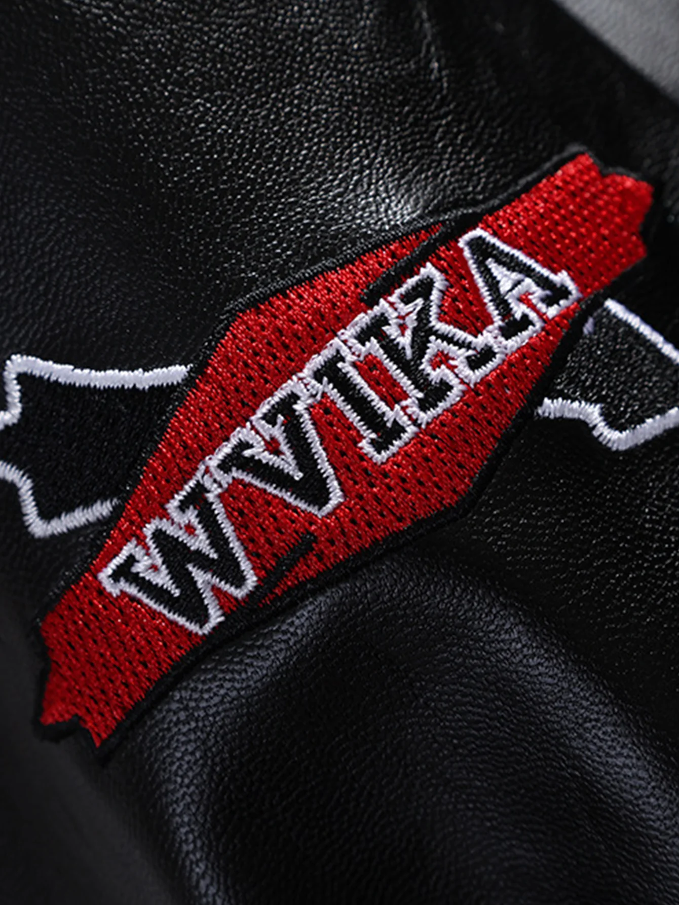 Bestickte Rennlederjacke - Image 8