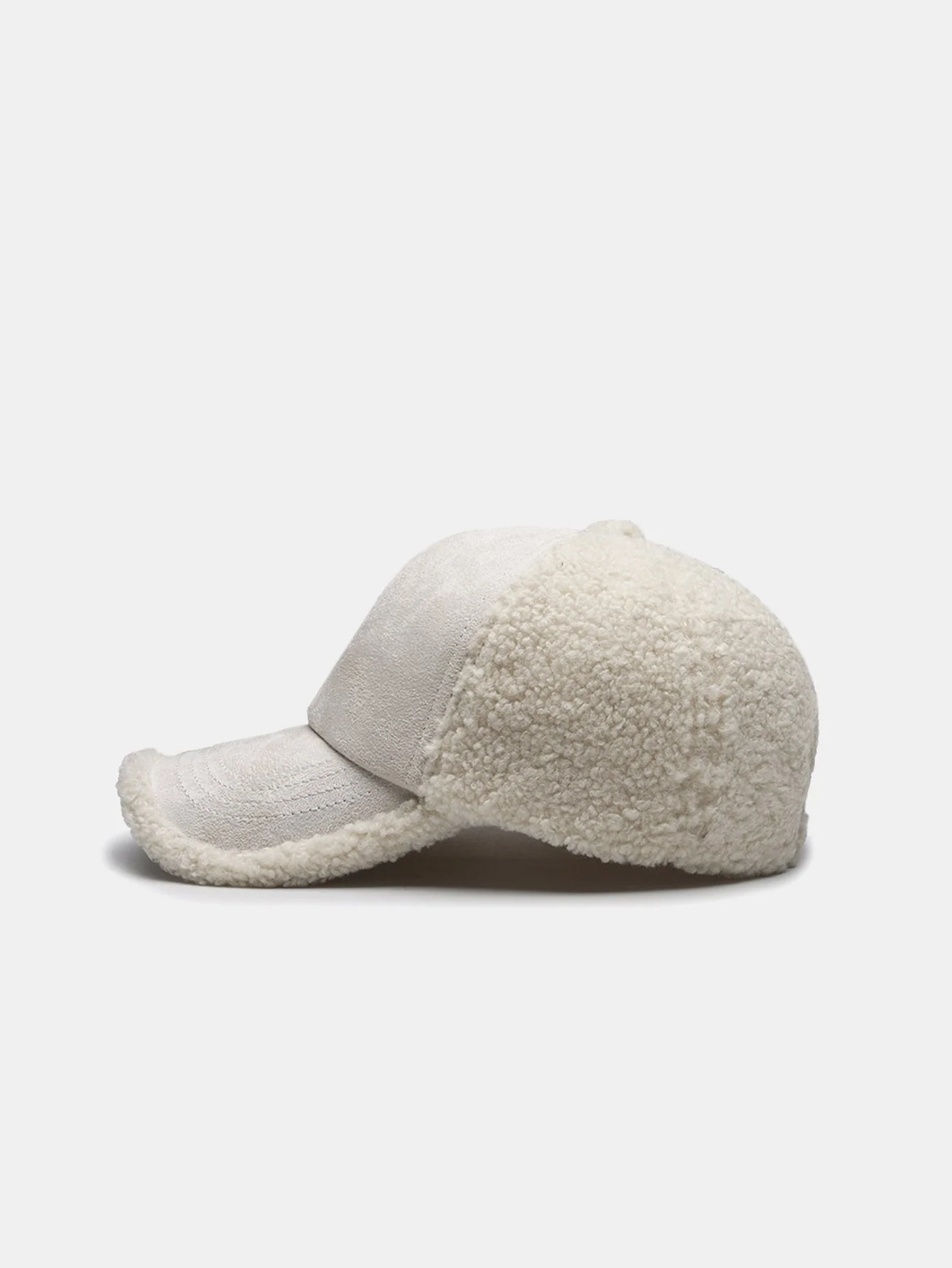 Bestickte Buchstaben Plüsch Warme Baseballmütze - Image 9