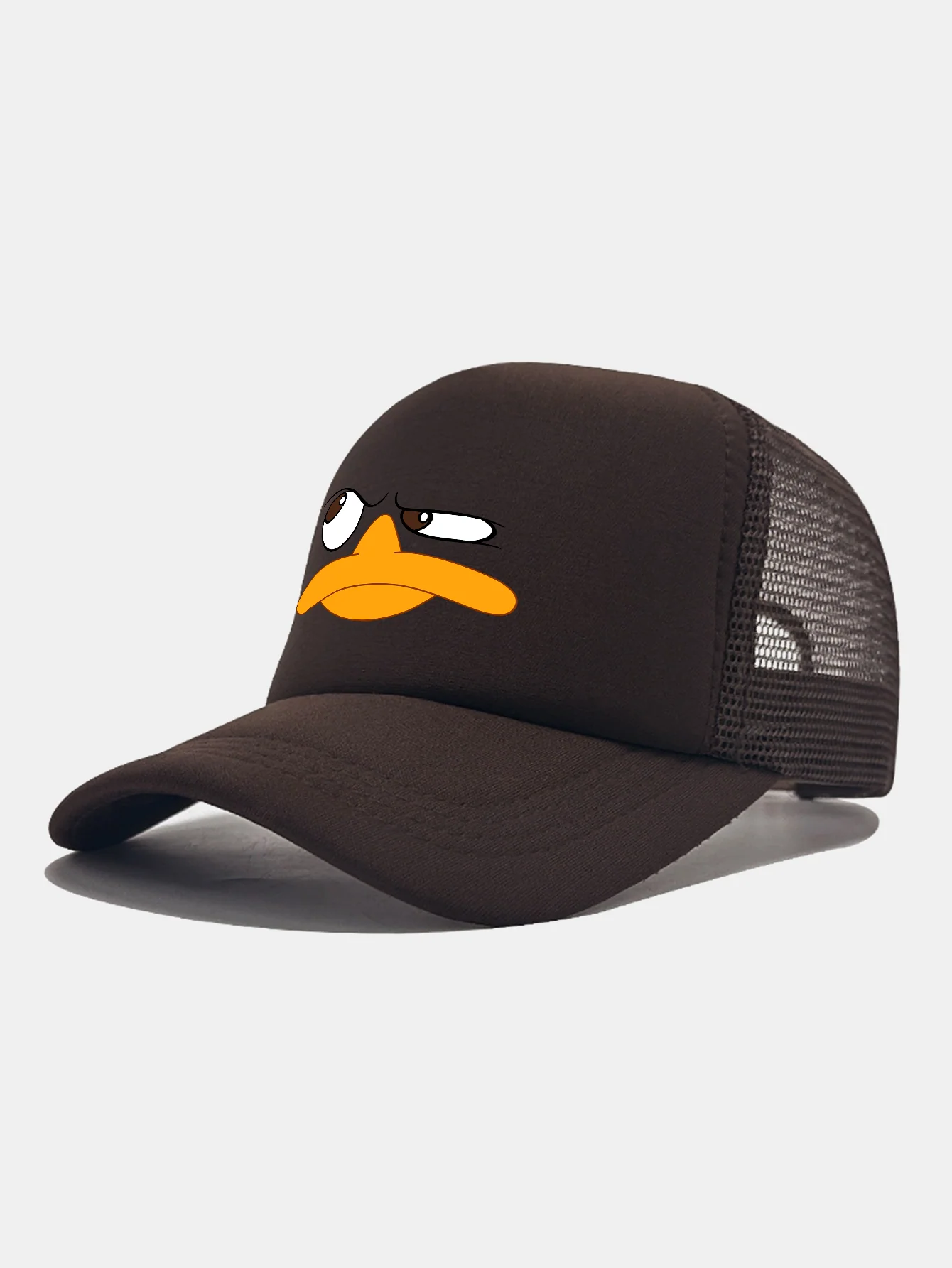 Emoji Duck Print Mesh Baseball Cap - Image 12