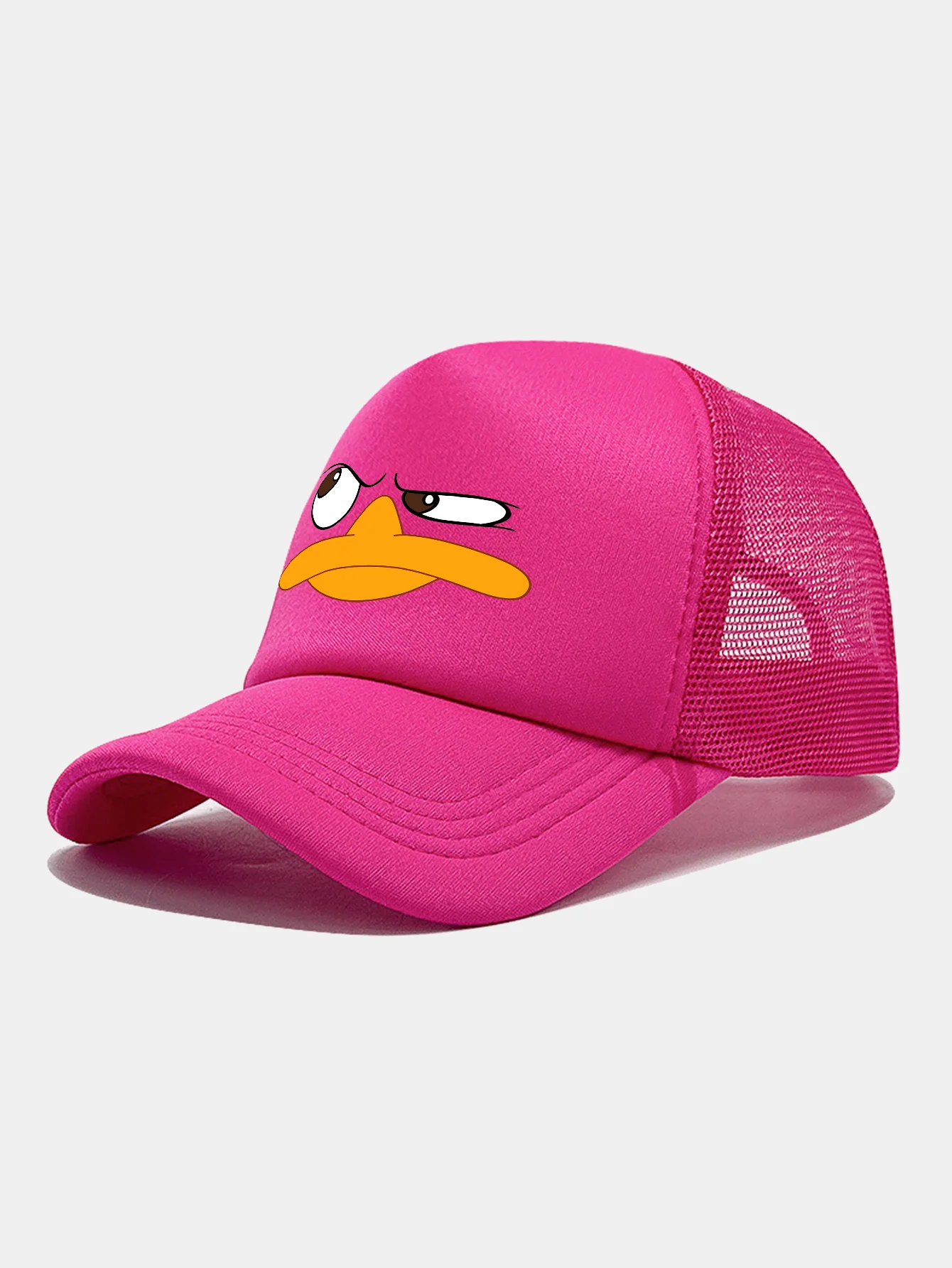 Emoji Duck Print Mesh Baseball Cap - Image 14