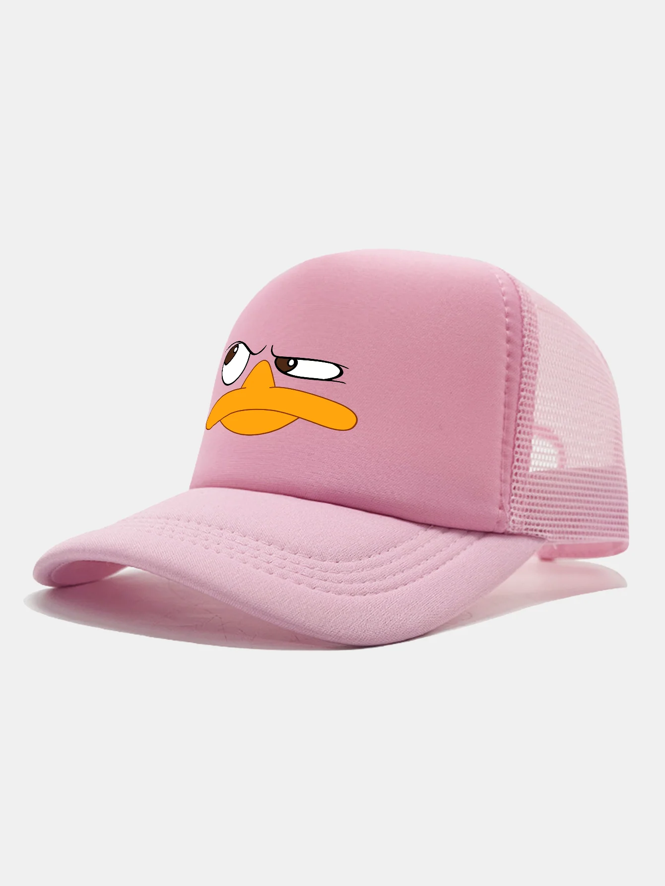 Emoji Duck Print Mesh Baseball Cap - Image 16