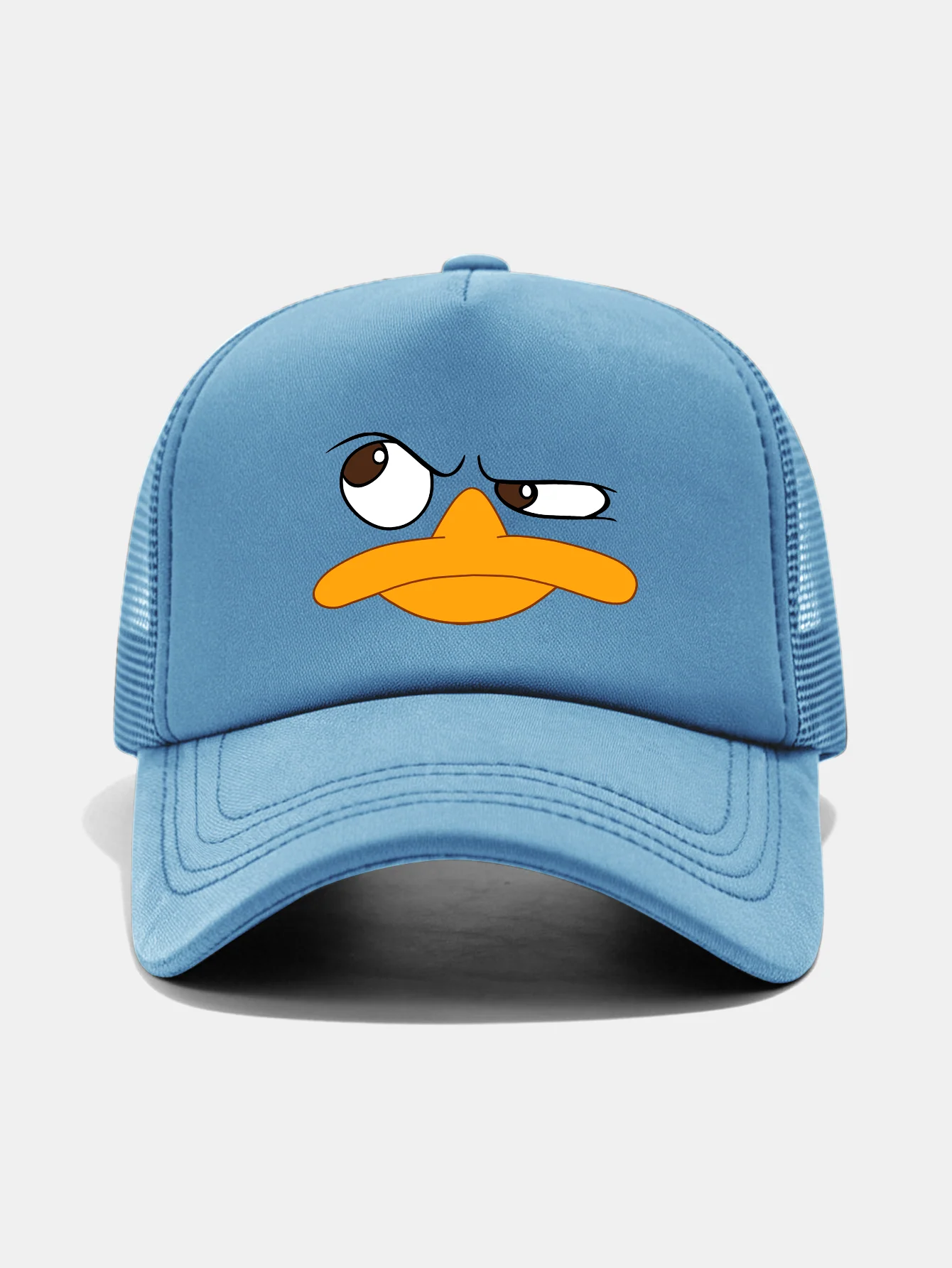 Emoji Duck Print Mesh Baseball Cap - Image 17