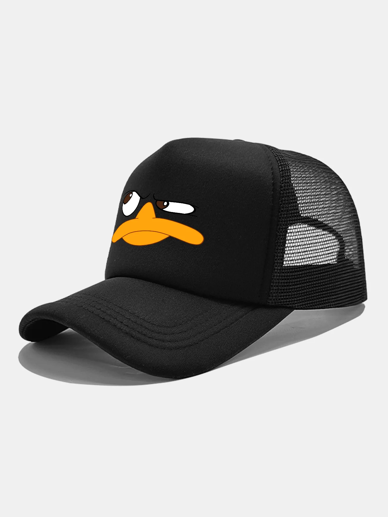 Emoji Duck Print Mesh Baseball Cap - Image 2