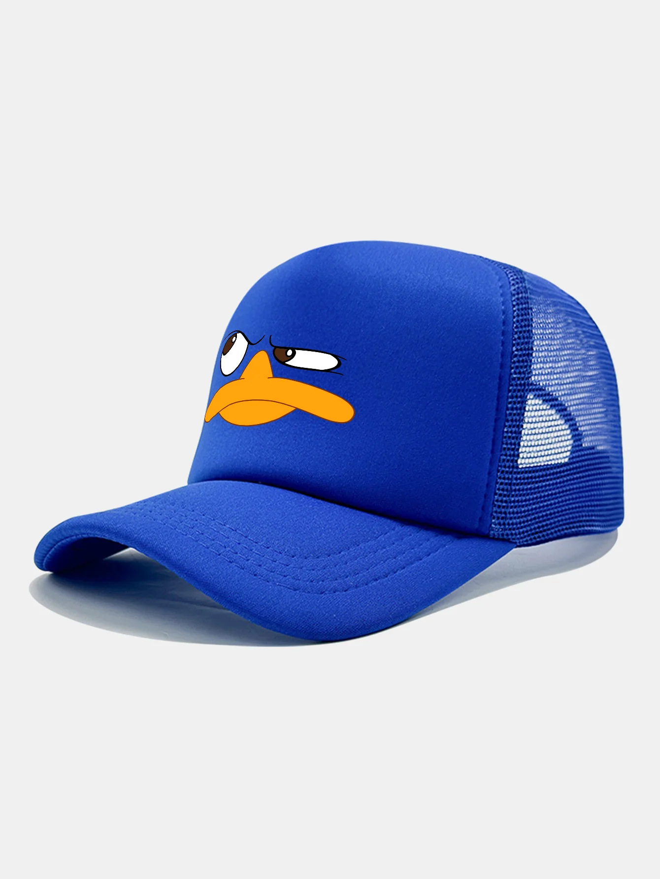 Emoji Duck Print Mesh Baseball Cap - Image 4