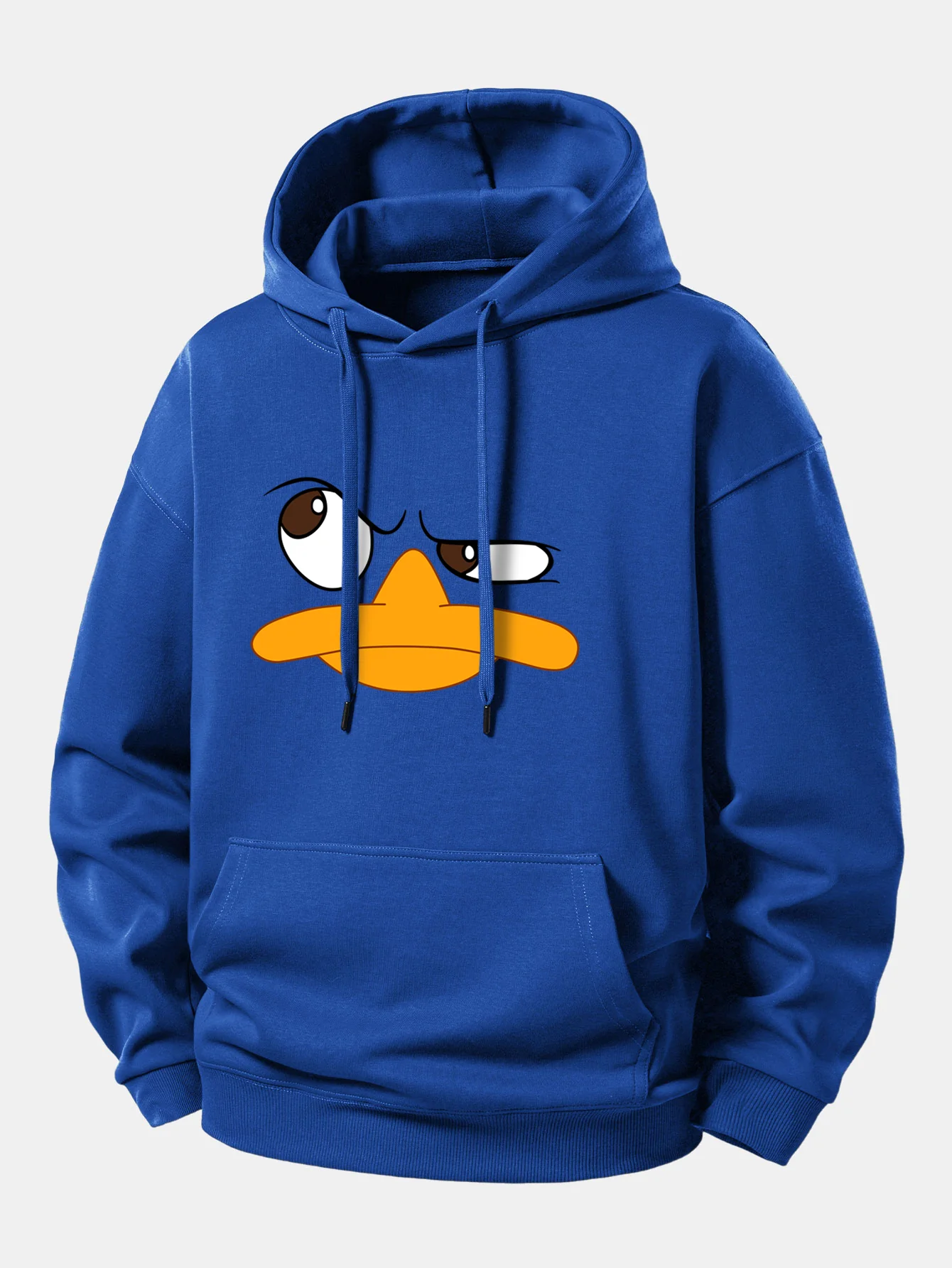 Emoji Duck Print Relax Fit Hoodie - Image 10