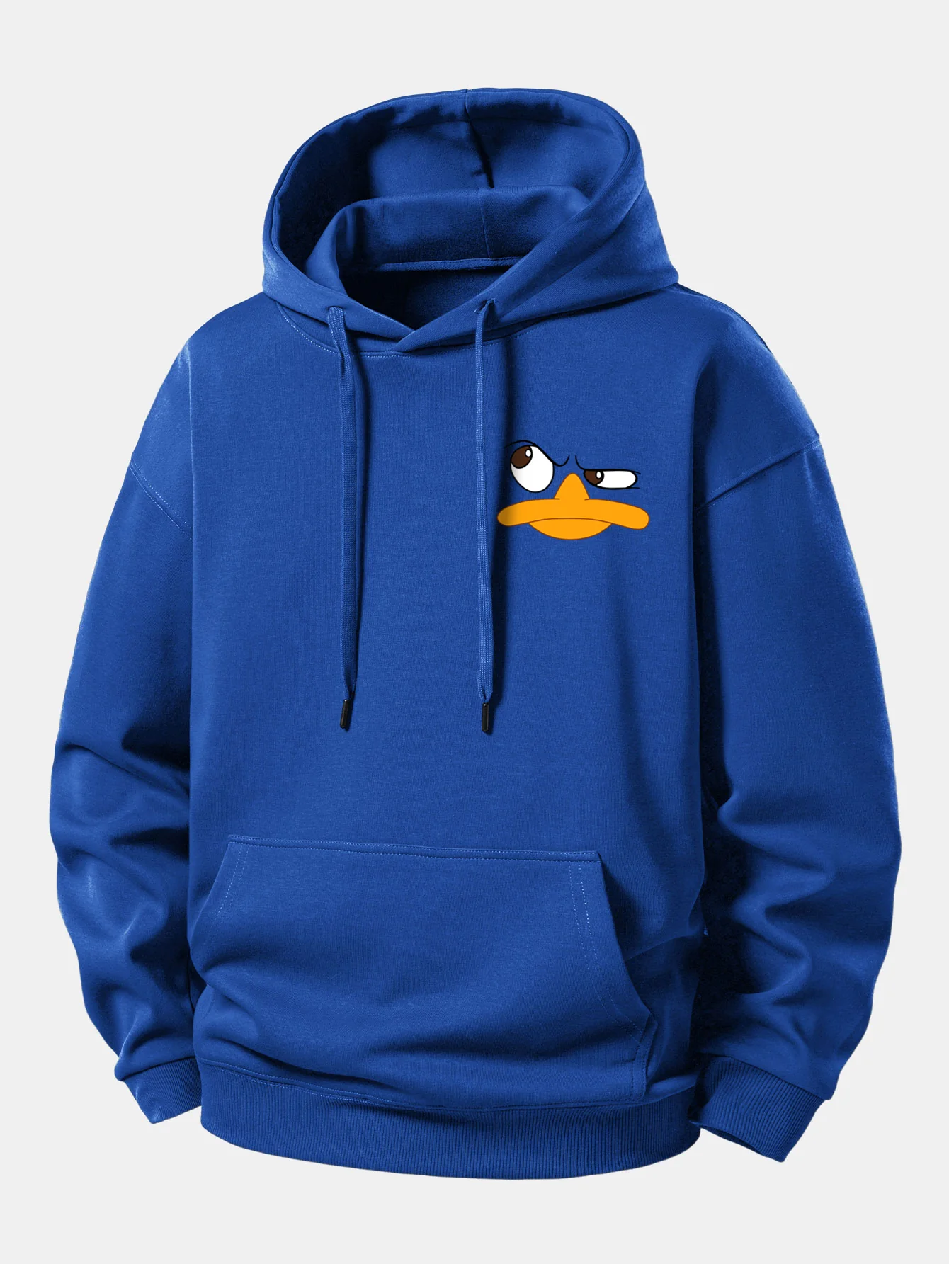 Emoji Duck Print Relax Fit Hoodie - Image 10