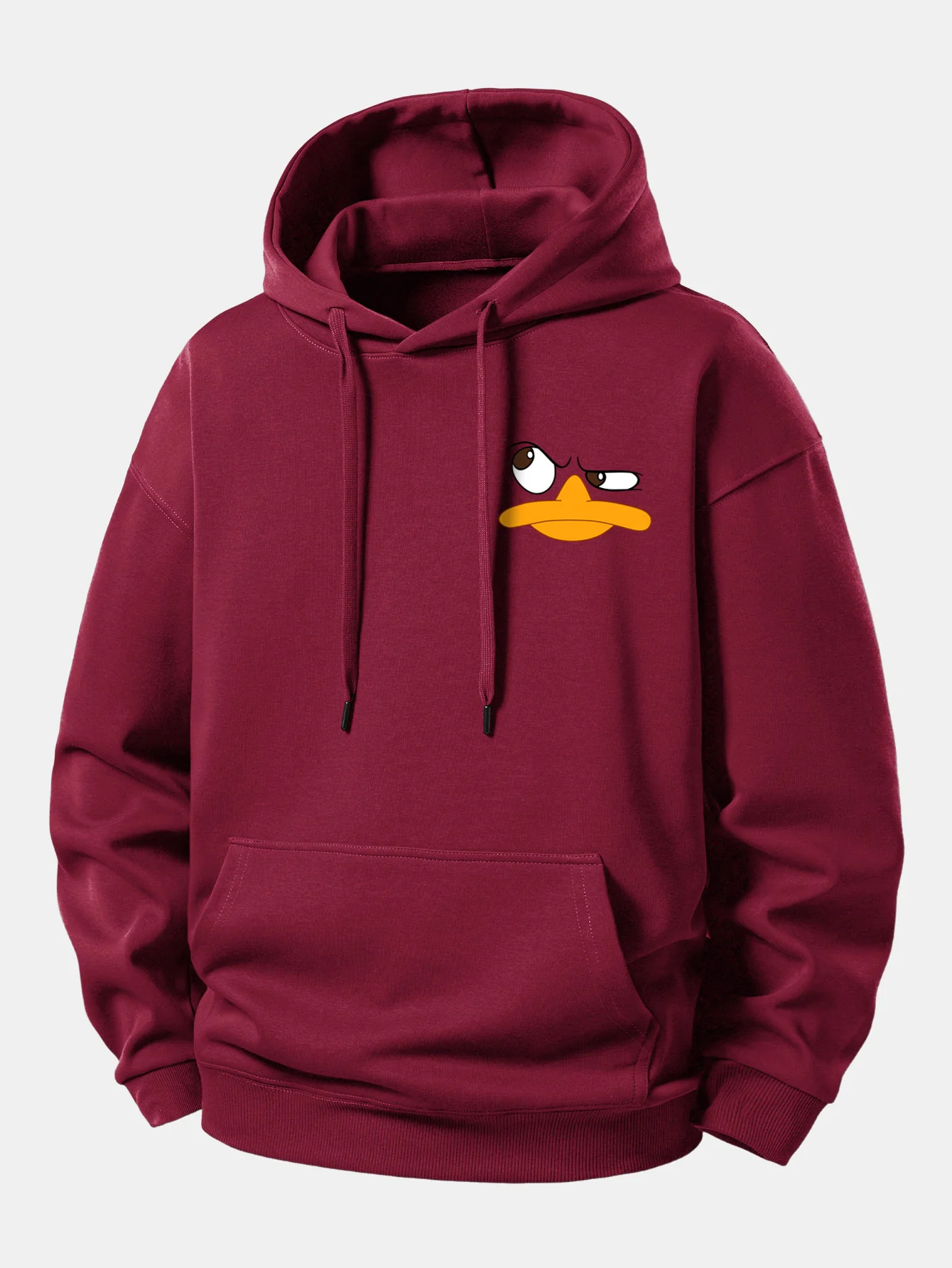 Emoji Duck Print Relax Fit Hoodie - Image 6