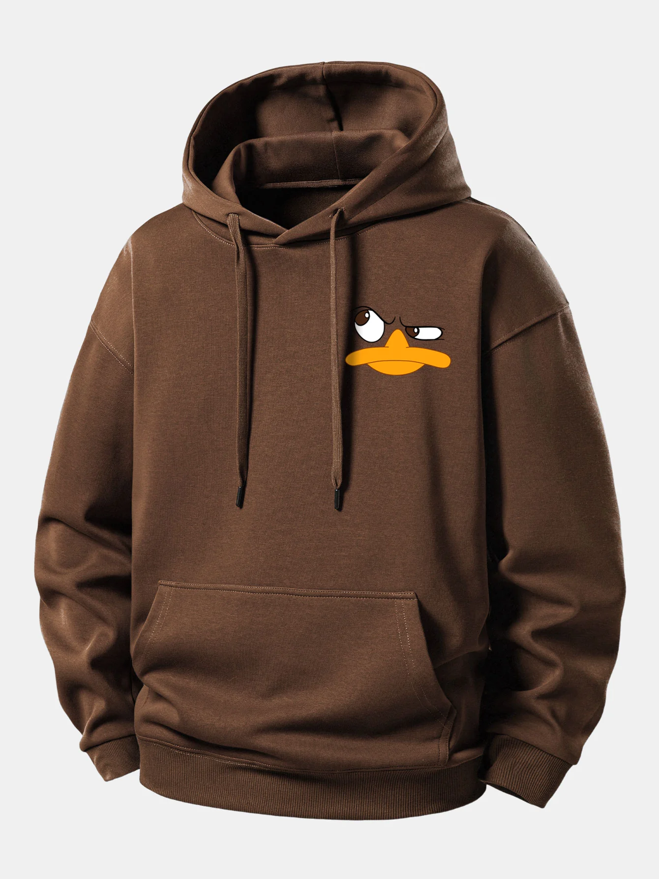 Emoji Duck Print Relax Fit Hoodie - Image 8