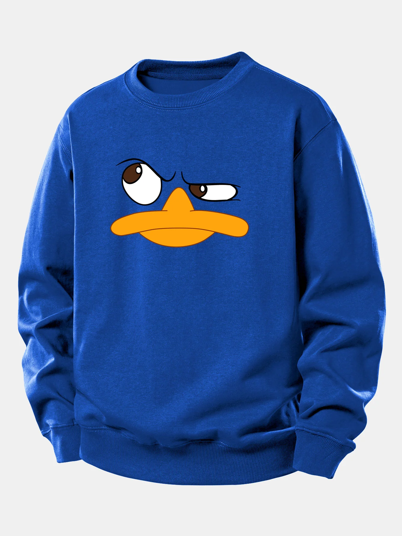 Emoji Duck Print Relax Fit Sweatshirt - Image 11