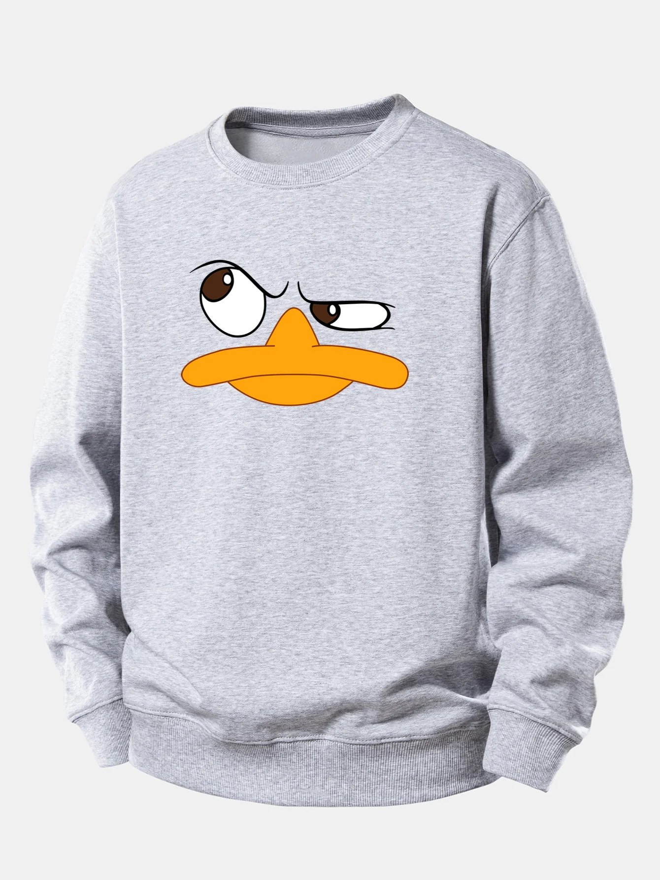 Emoji Duck Print Relax Fit Sweatshirt - Image 5