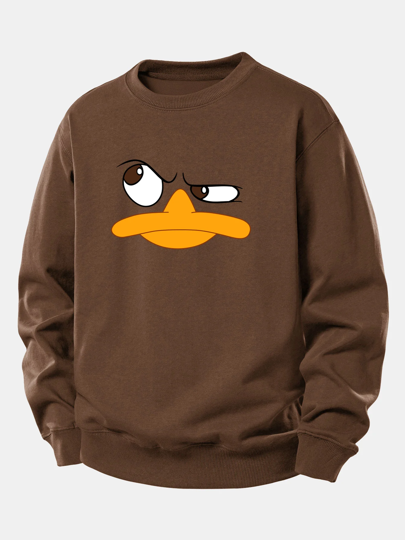Emoji Duck Print Relax Fit Sweatshirt - Image 8