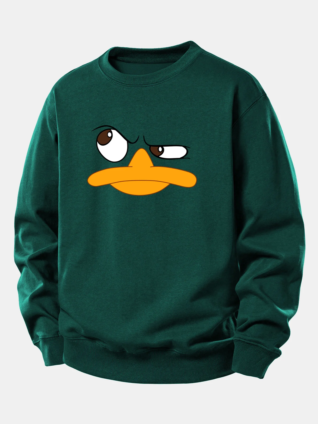 Emoji Duck Print Relax Fit Sweatshirt - Image 9