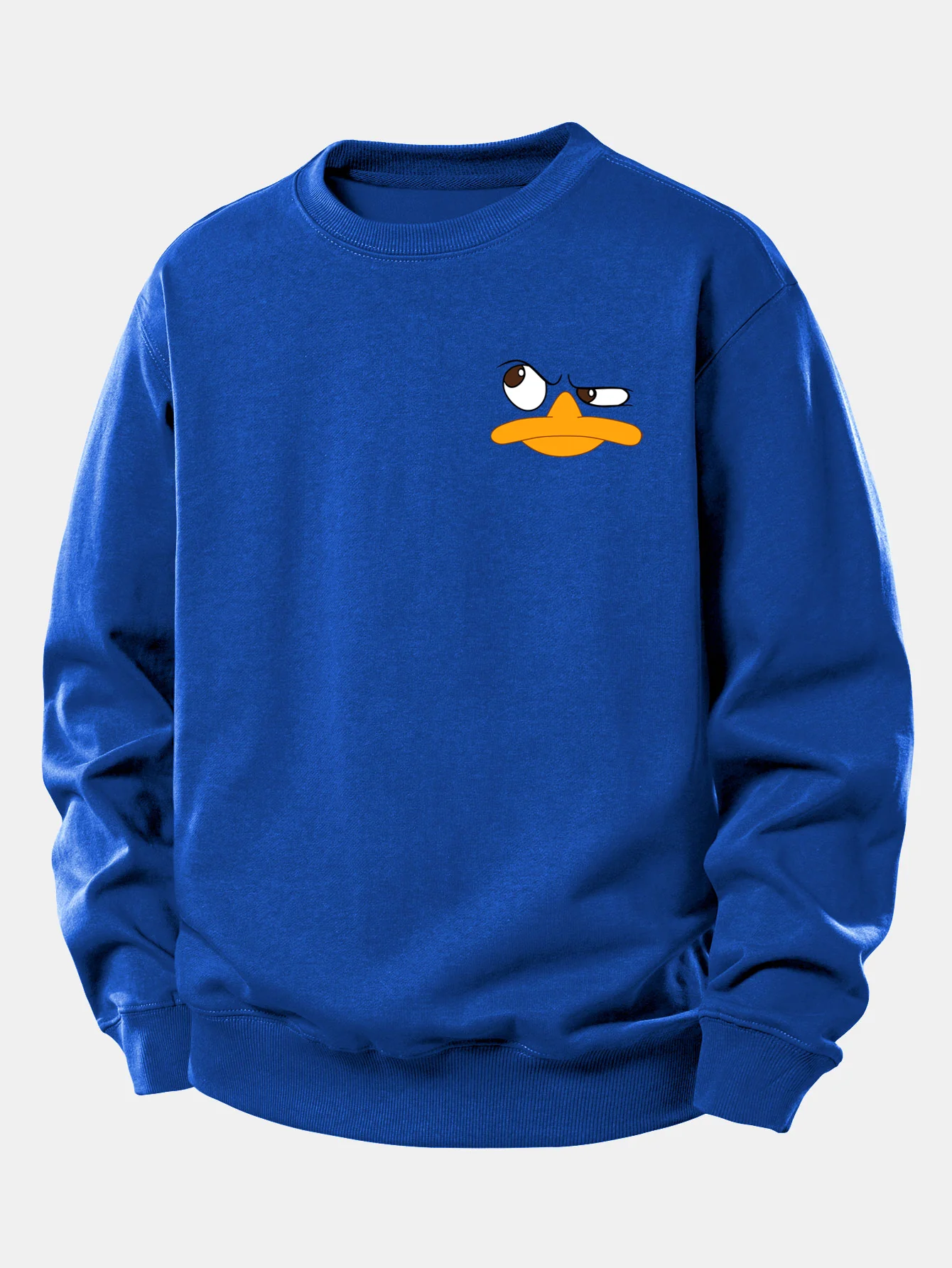 Emoji Duck Print Relax Fit Sweatshirt - Image 11