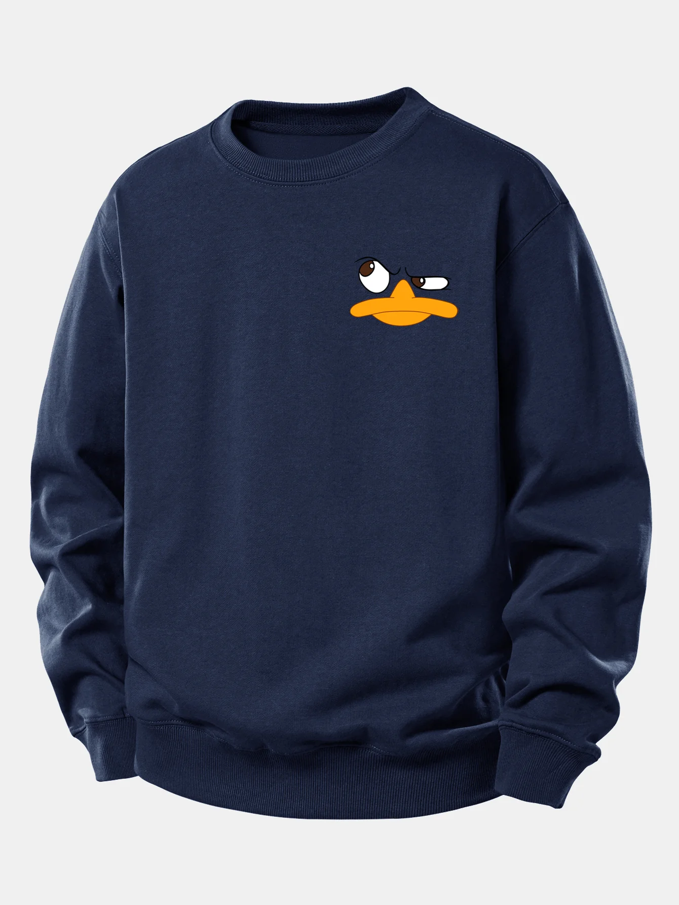 Emoji Duck Print Relax Fit Sweatshirt - Image 6