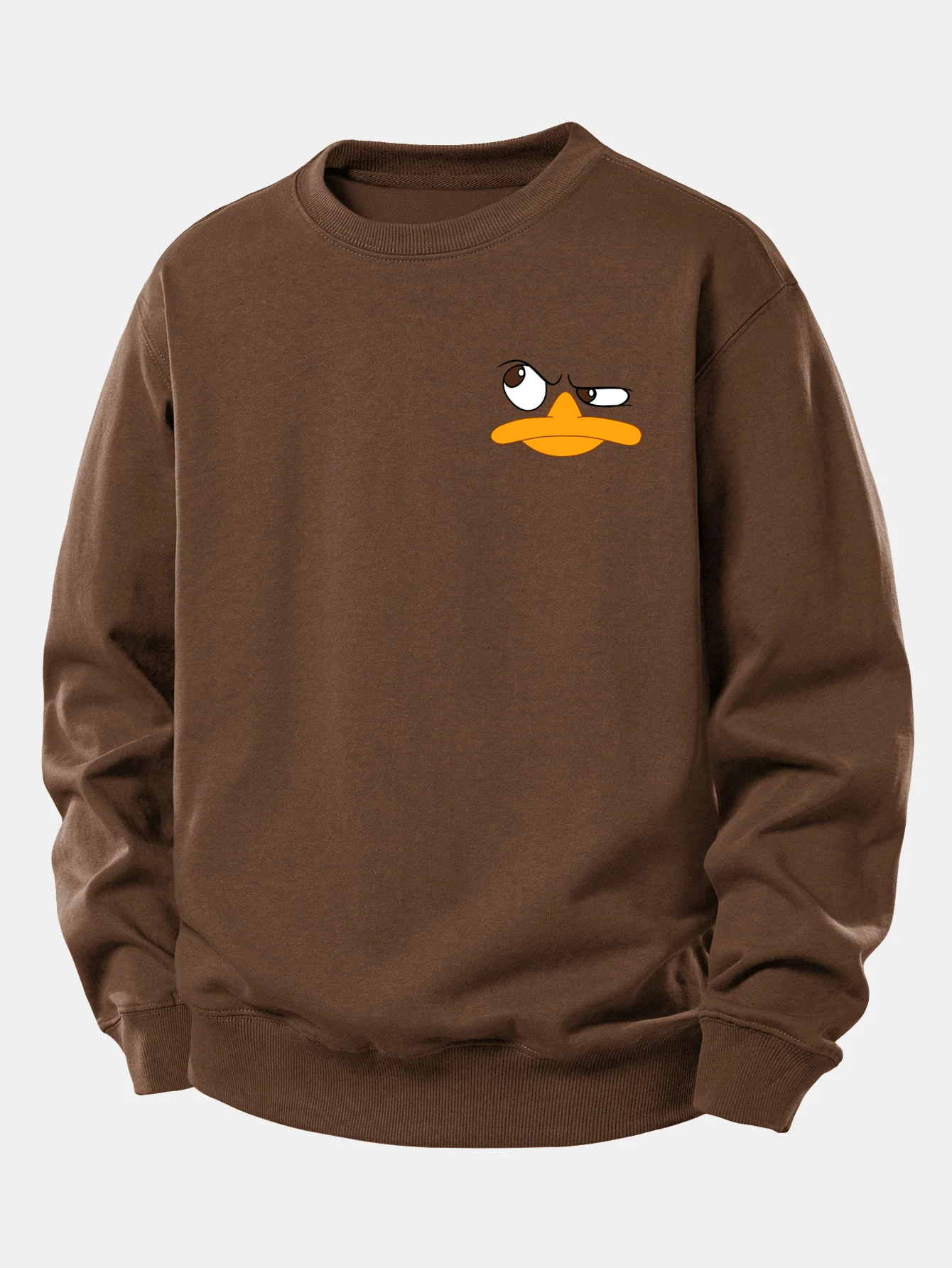 Emoji Duck Print Relax Fit Sweatshirt - Image 8