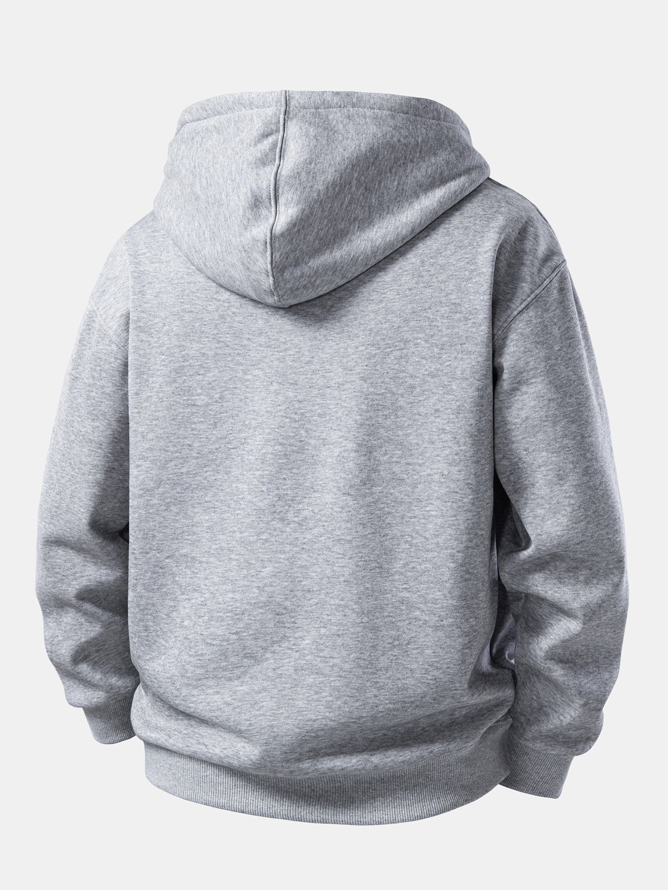 Heart Print Zip-Up Hoodie - Image 12