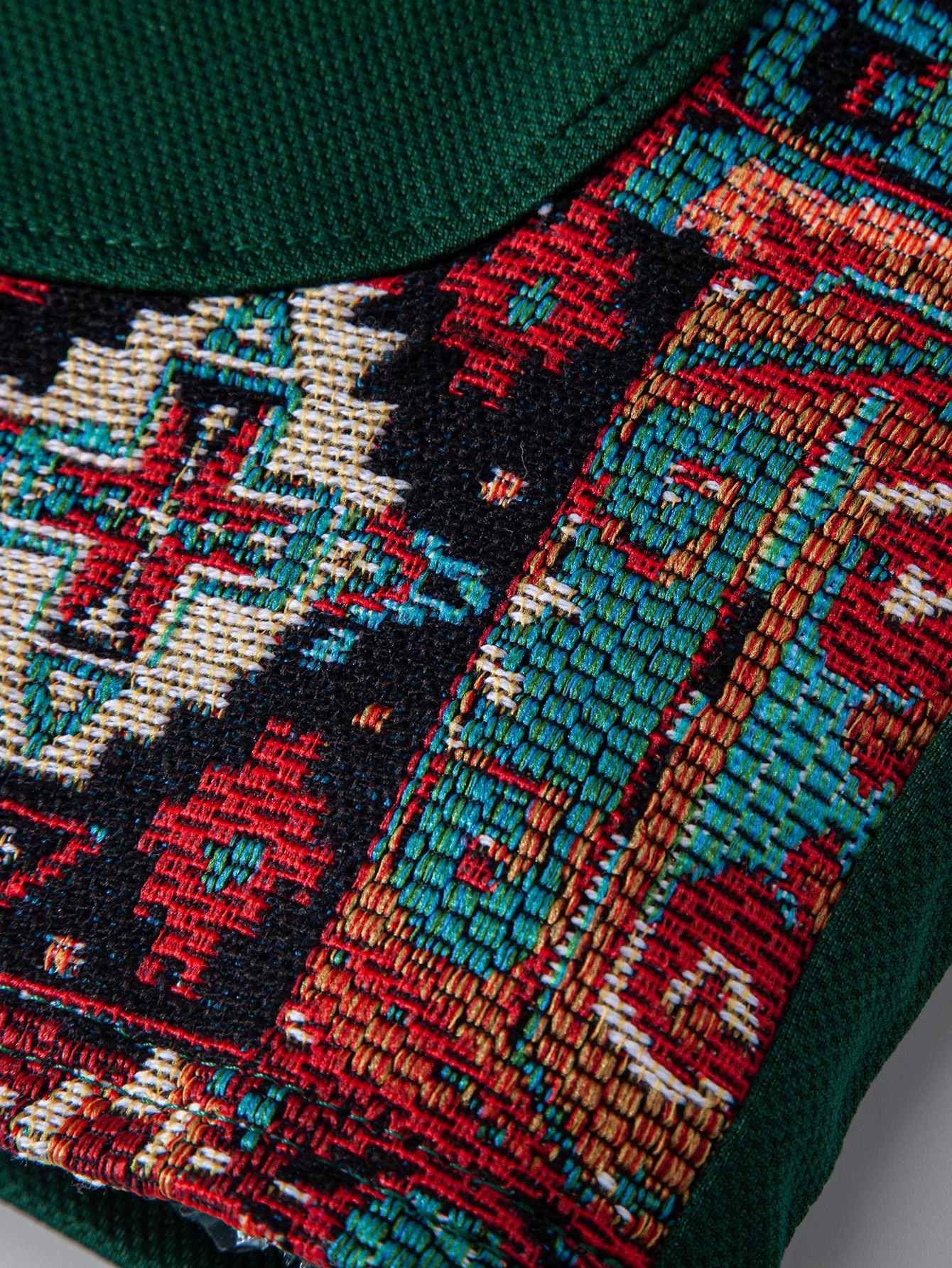 Ethnic Geometric Jacquard Patchwork 8" Shorts - Image 10