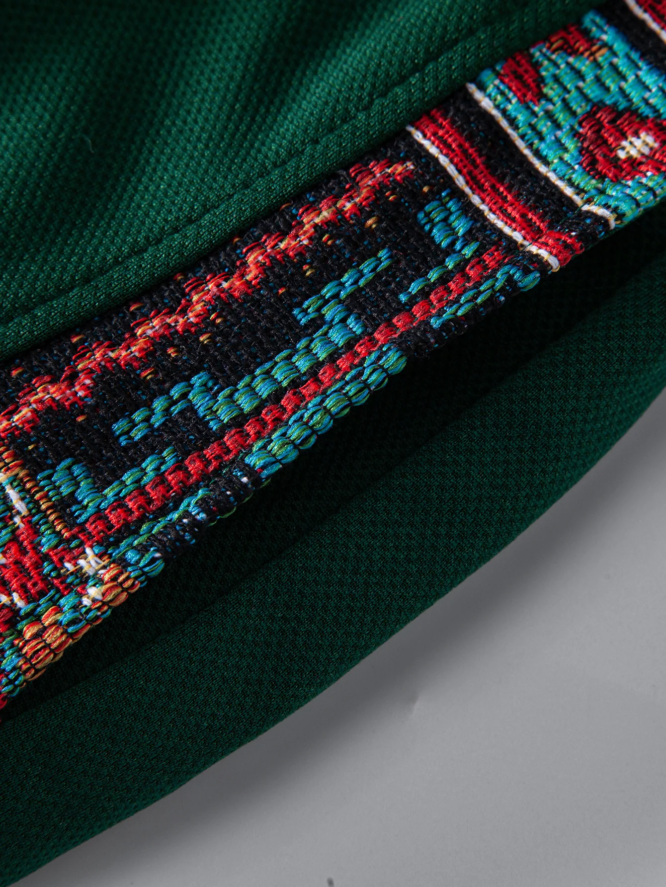 Ethnic Geometric Jacquard Patchwork 8" Shorts - Image 9