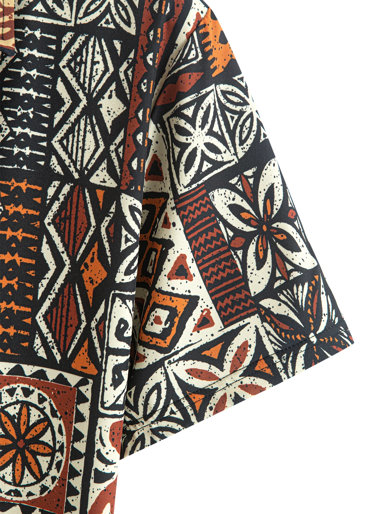 Ethnisches Geometrie-Druck Hemd mit Knopfleiste - Image 4