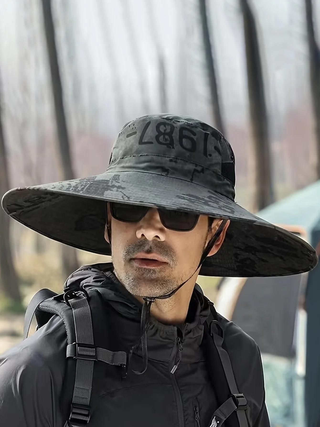 Extra-Wide Brim Breathable Bucket Hat Ideal For Outdoor Activities - Image 4