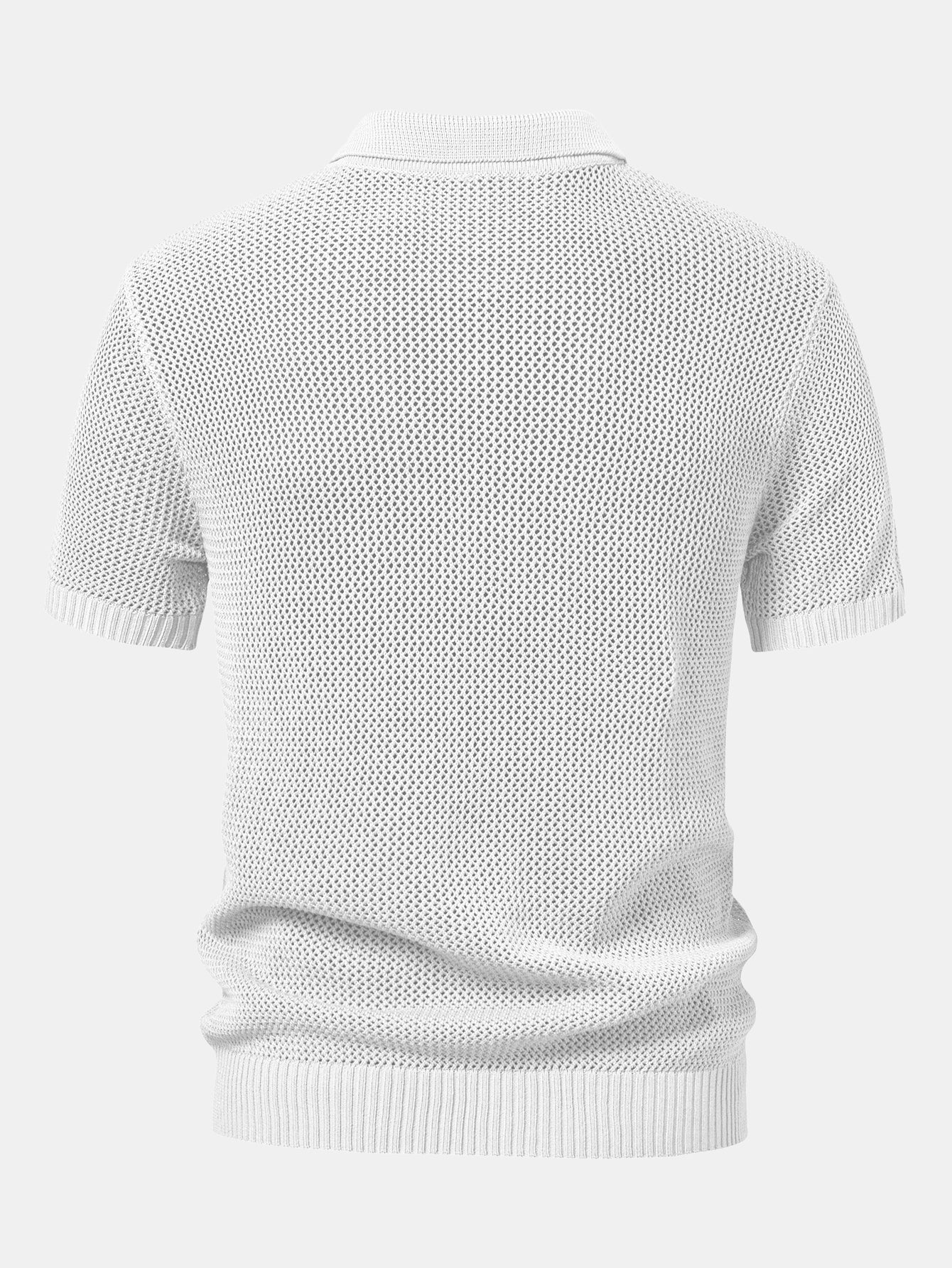Eyelet Zip Up Strick-Poloshirts-Shirt - Image 10