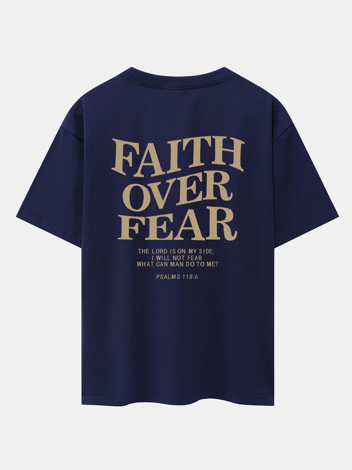 Faith Over Fear Druck Drop Shoulder Oversize T-Shirt - Image 19