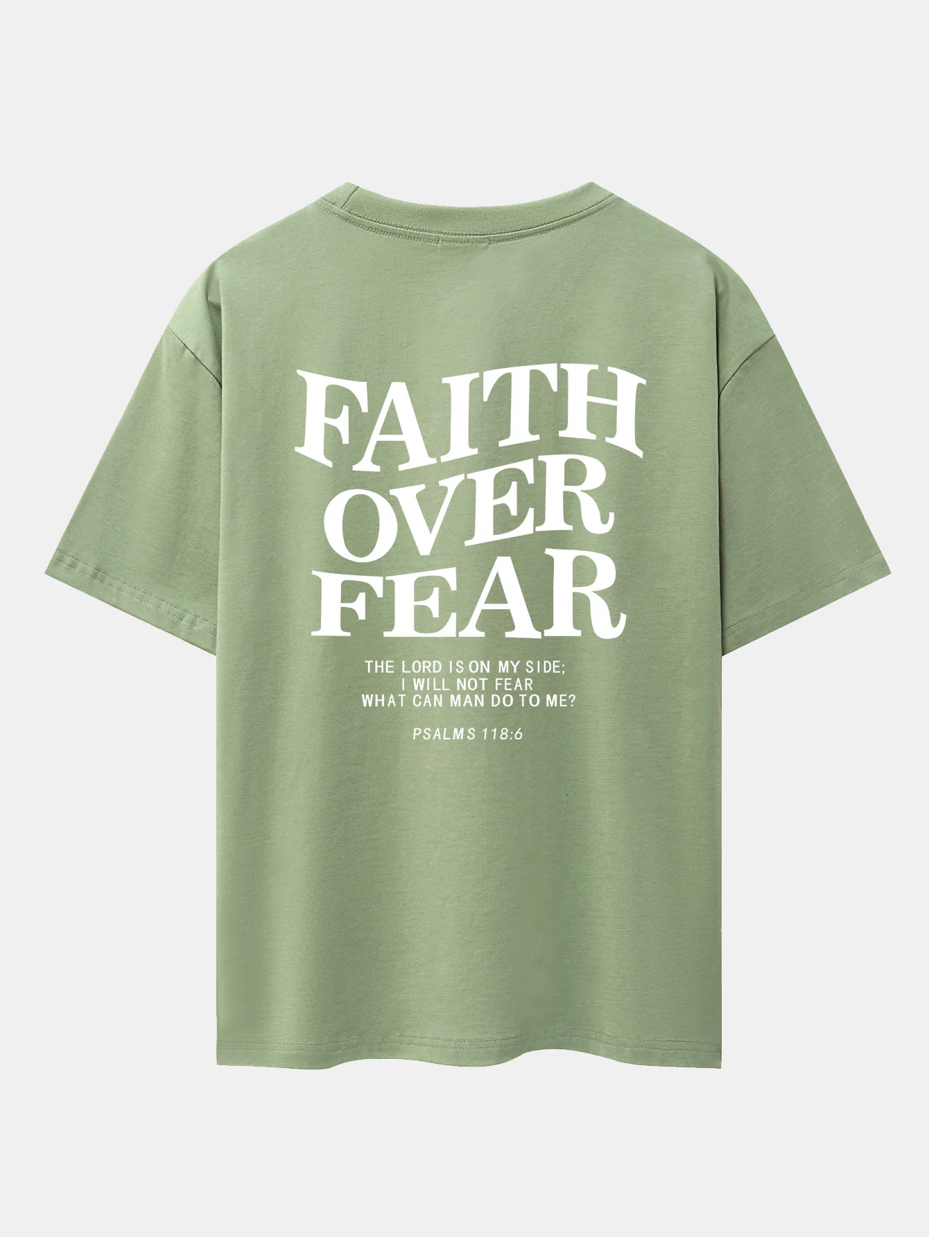 Faith Over Fear Druck Drop Shoulder Oversize T-Shirt - Image 22