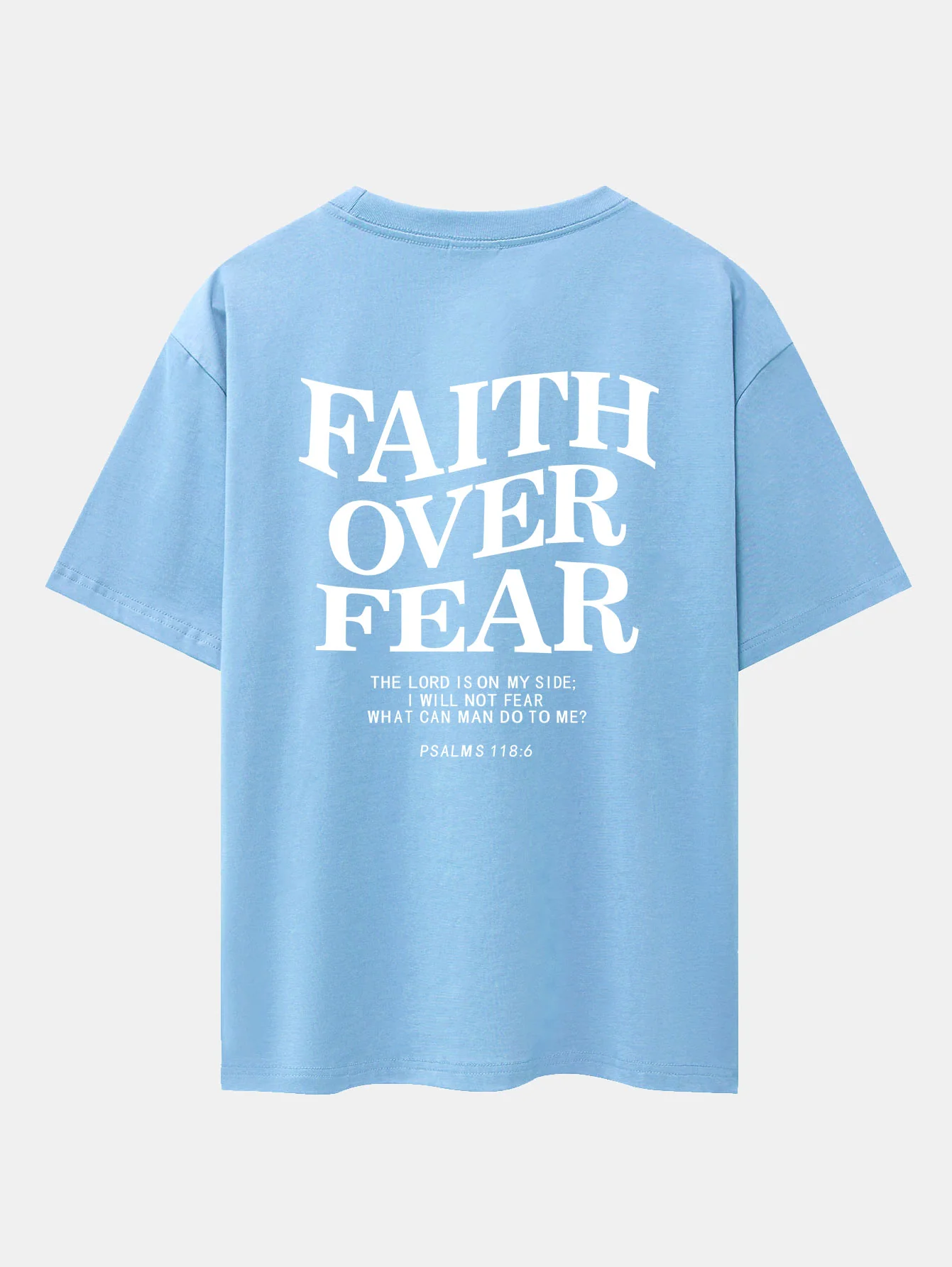 Faith Over Fear Druck Drop Shoulder Oversize T-Shirt - Image 27