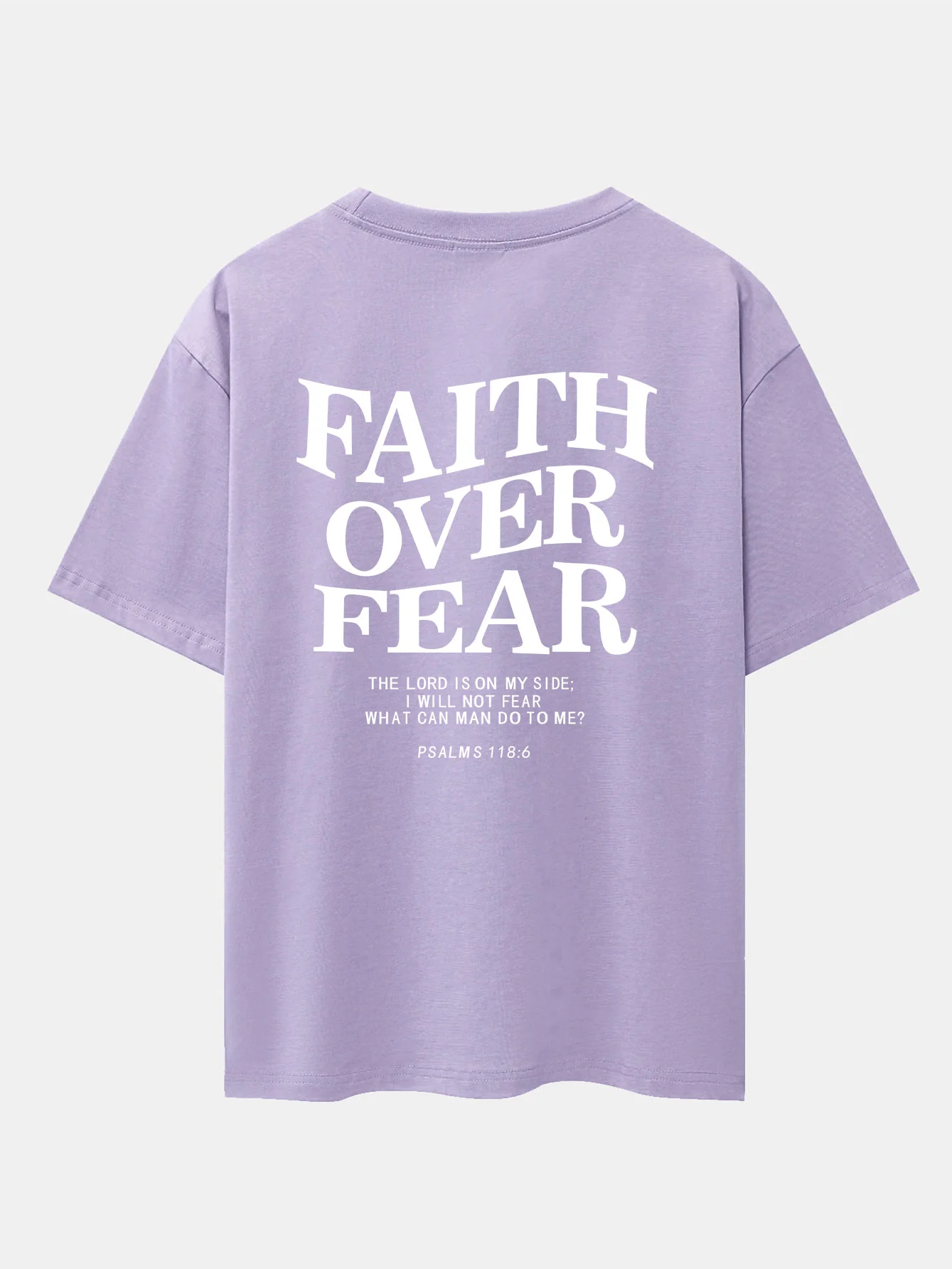Faith Over Fear Druck Drop Shoulder Oversize T-Shirt - Image 29