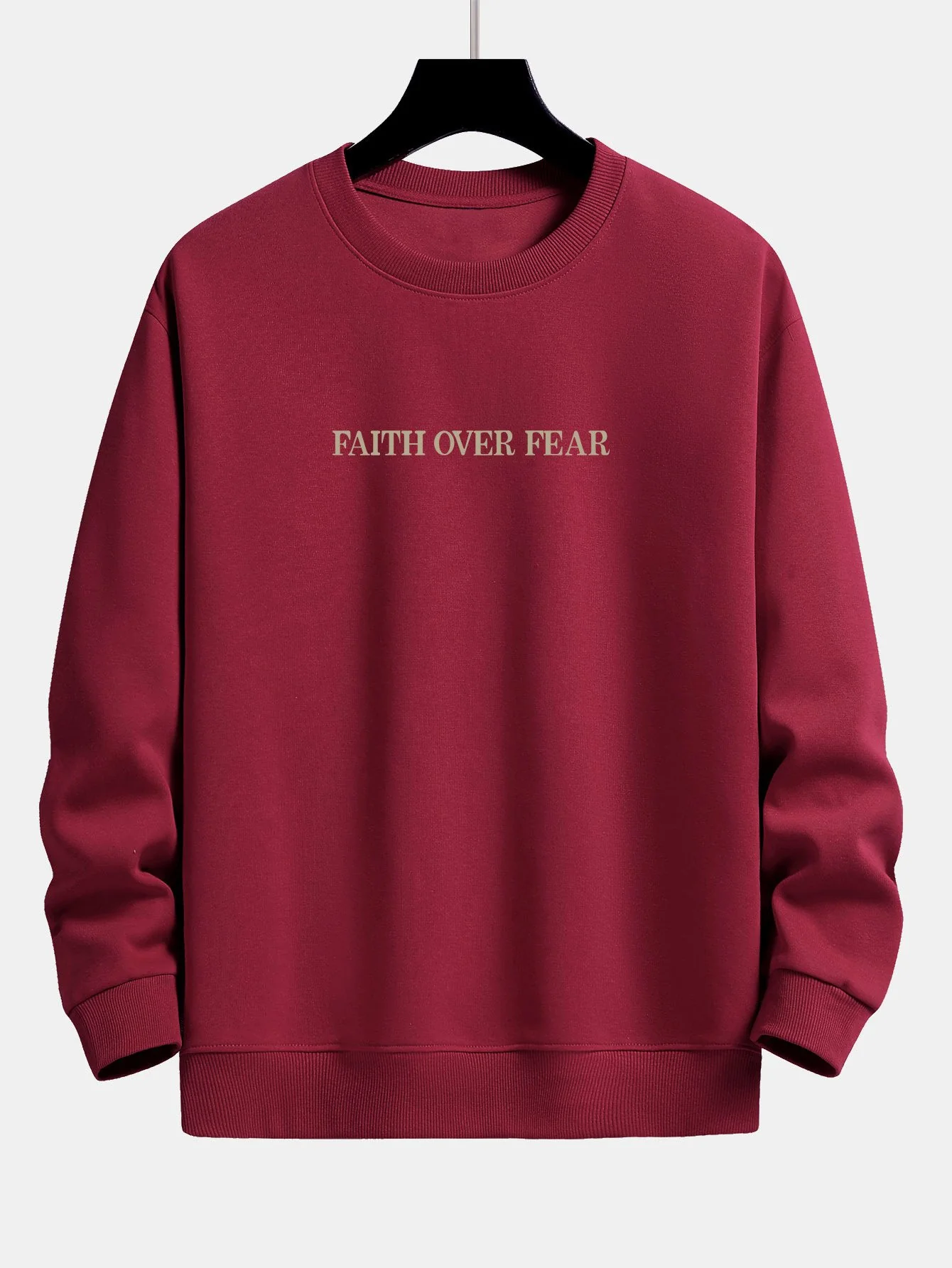 "Glaube über Angst Druck Relaxed Fit Sweatshirt" - Image 10