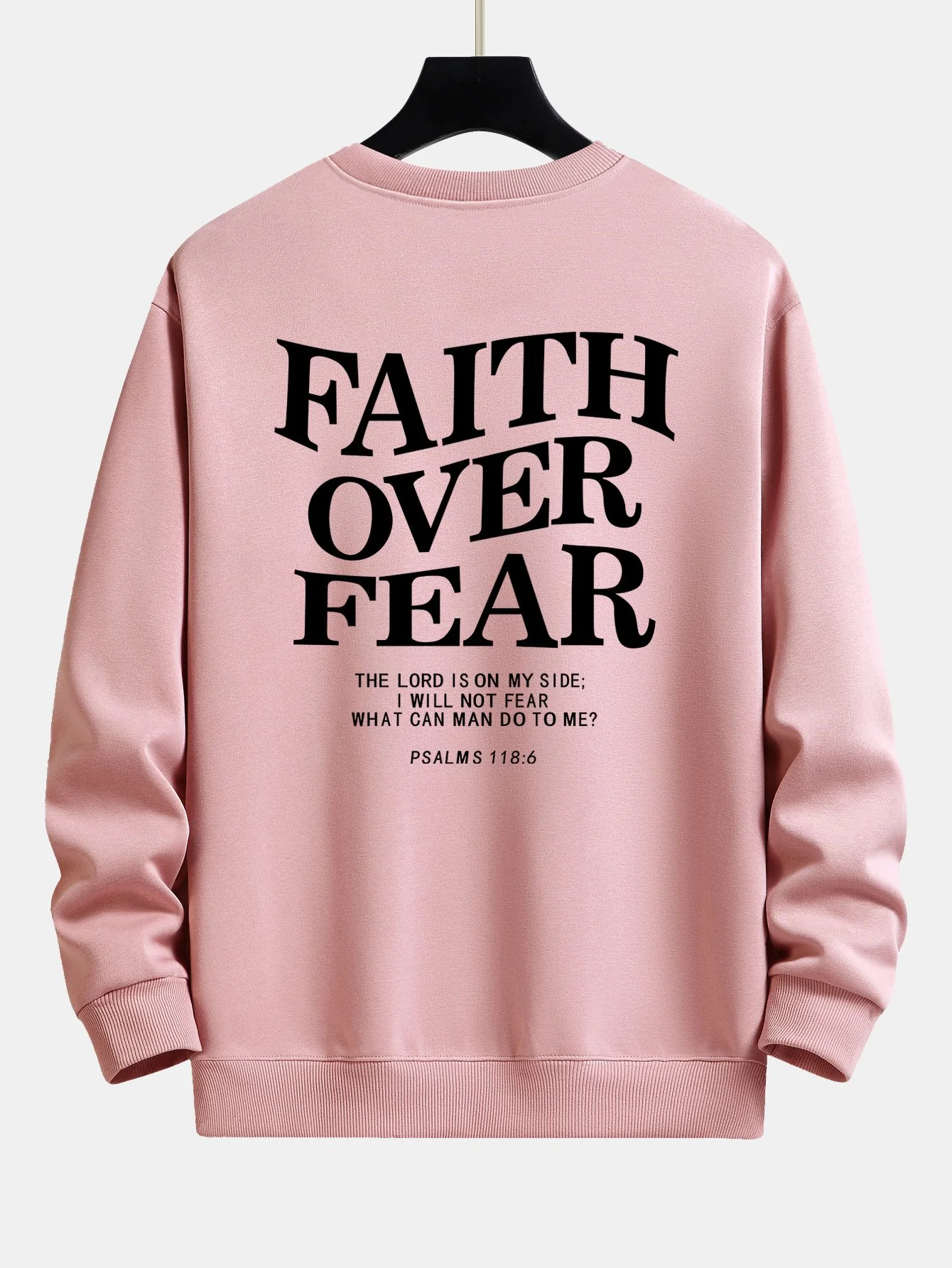 "Glaube über Angst Druck Relaxed Fit Sweatshirt" - Image 11