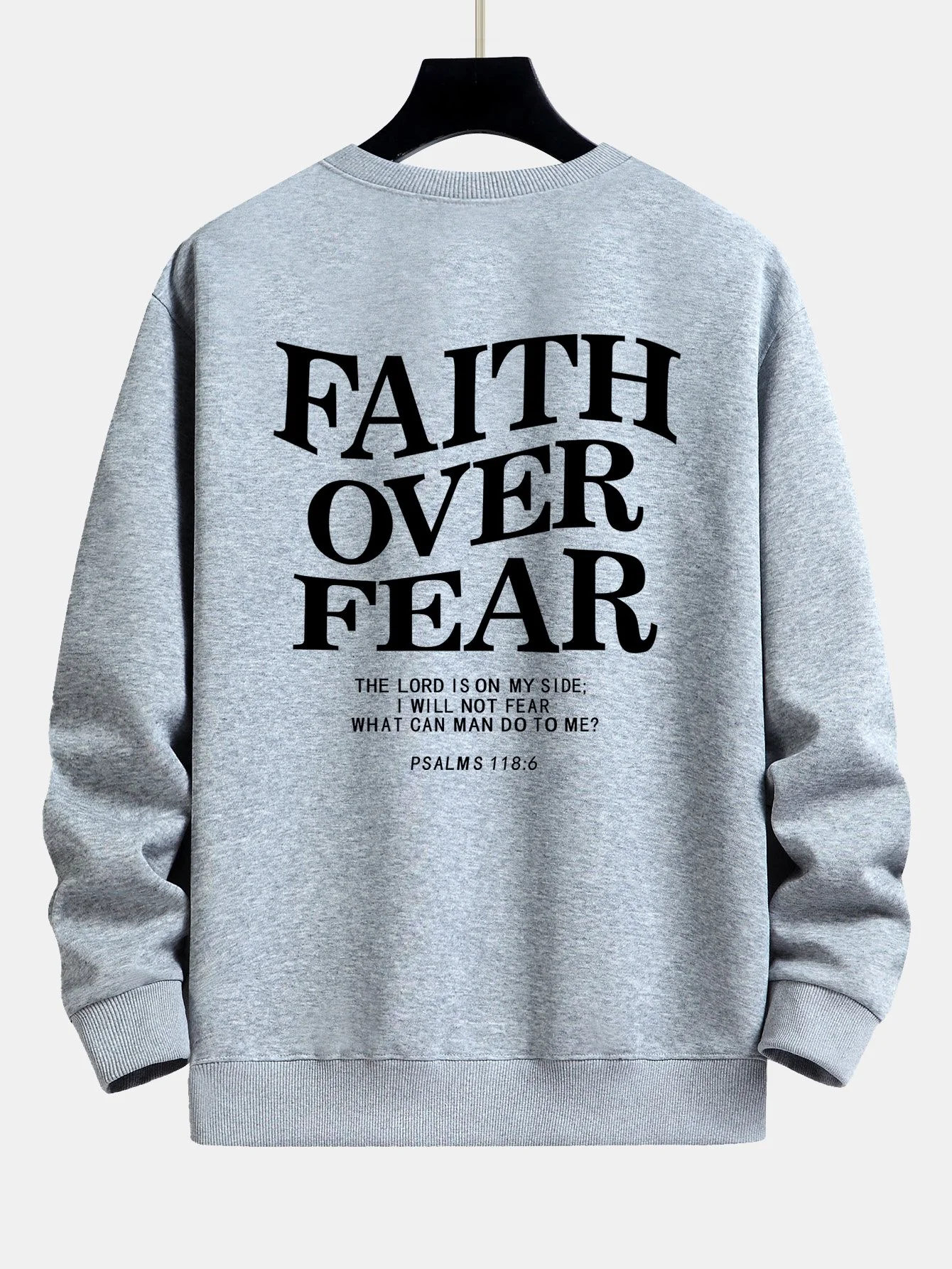 "Glaube über Angst Druck Relaxed Fit Sweatshirt" - Image 17