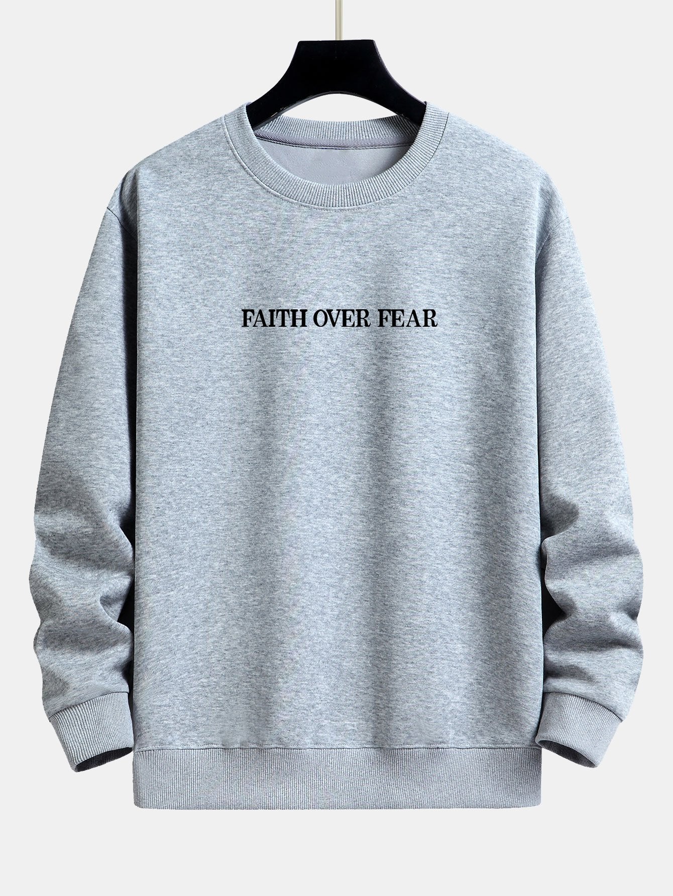 "Glaube über Angst Druck Relaxed Fit Sweatshirt" - Image 18