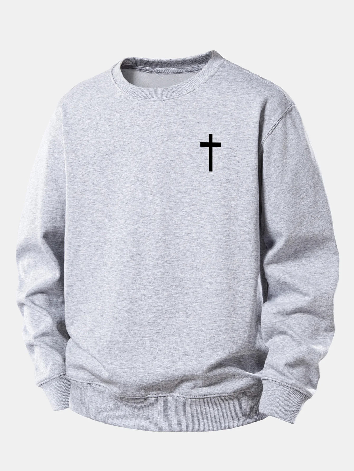 Faith Over Fear Print Relax Fit Sweatshirt - Image 12