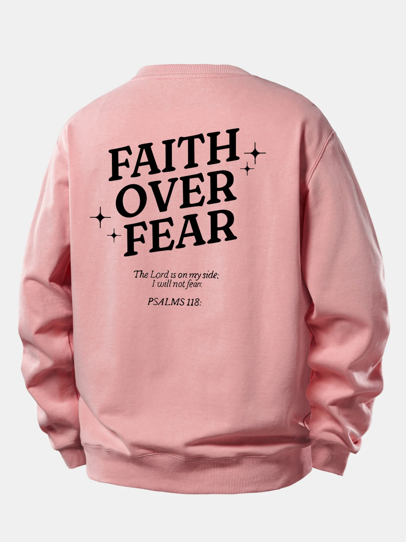Faith Over Fear Print Relax Fit Sweatshirt - Image 17