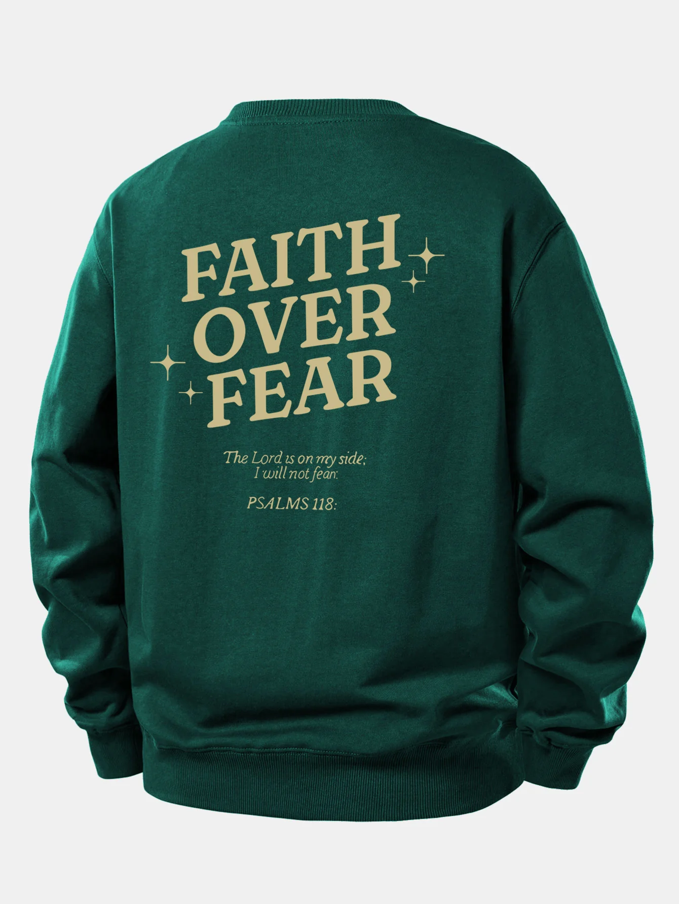 Faith Over Fear Print Relax Fit Sweatshirt - Image 19