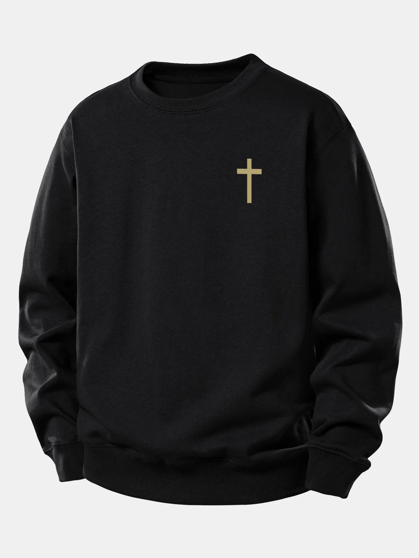 Faith Over Fear Print Relax Fit Sweatshirt - Image 2