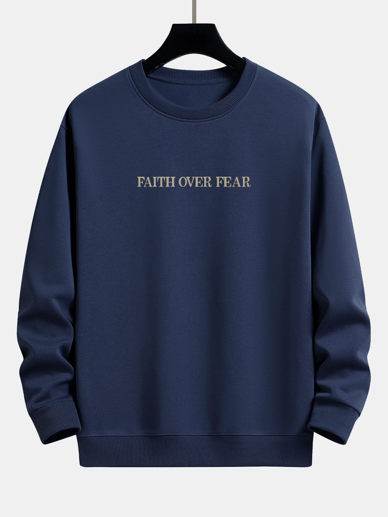 "Glaube über Angst Druck Relaxed Fit Sweatshirt" - Image 6