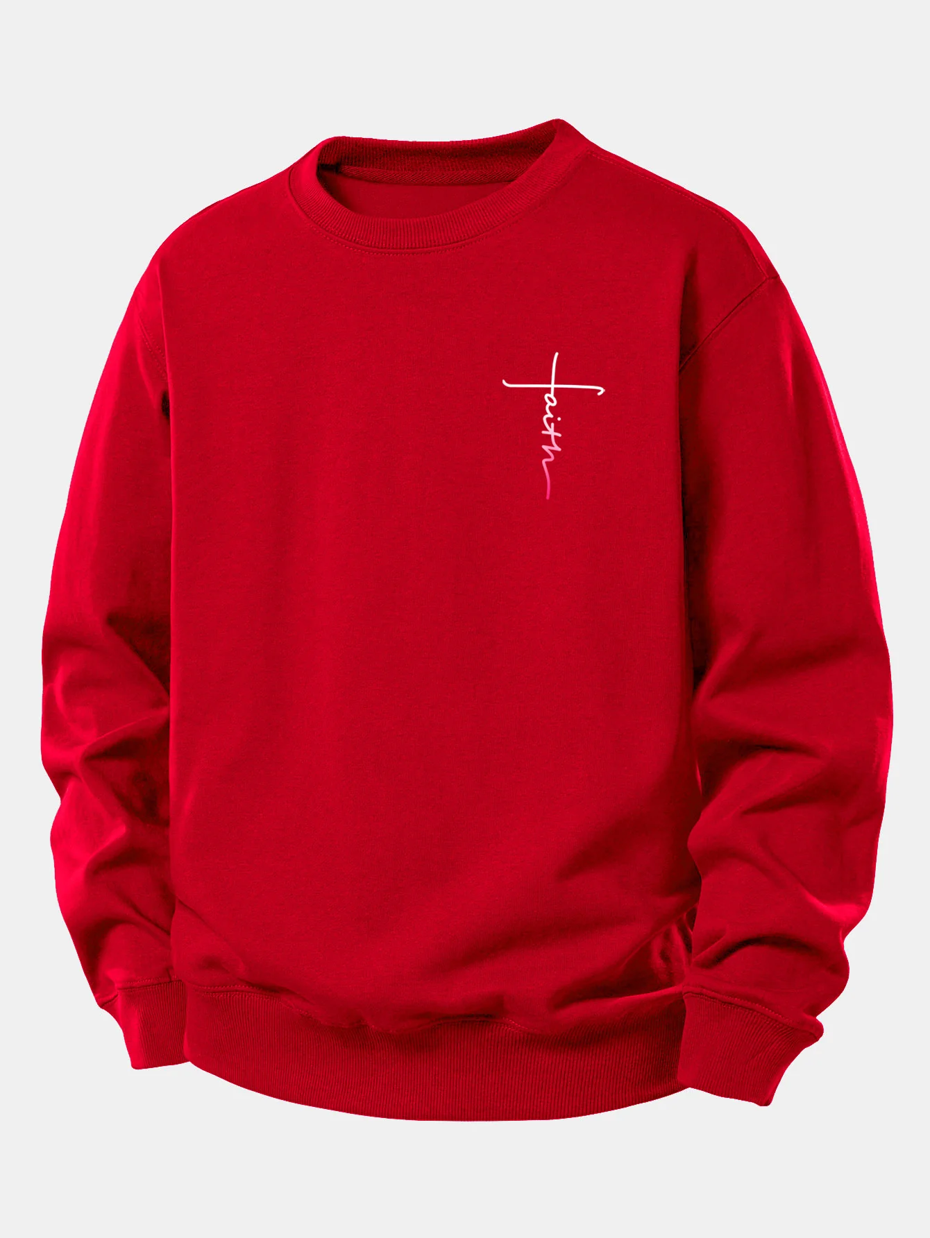 Faith Print Relax Fit Sweatshirt - Image 4