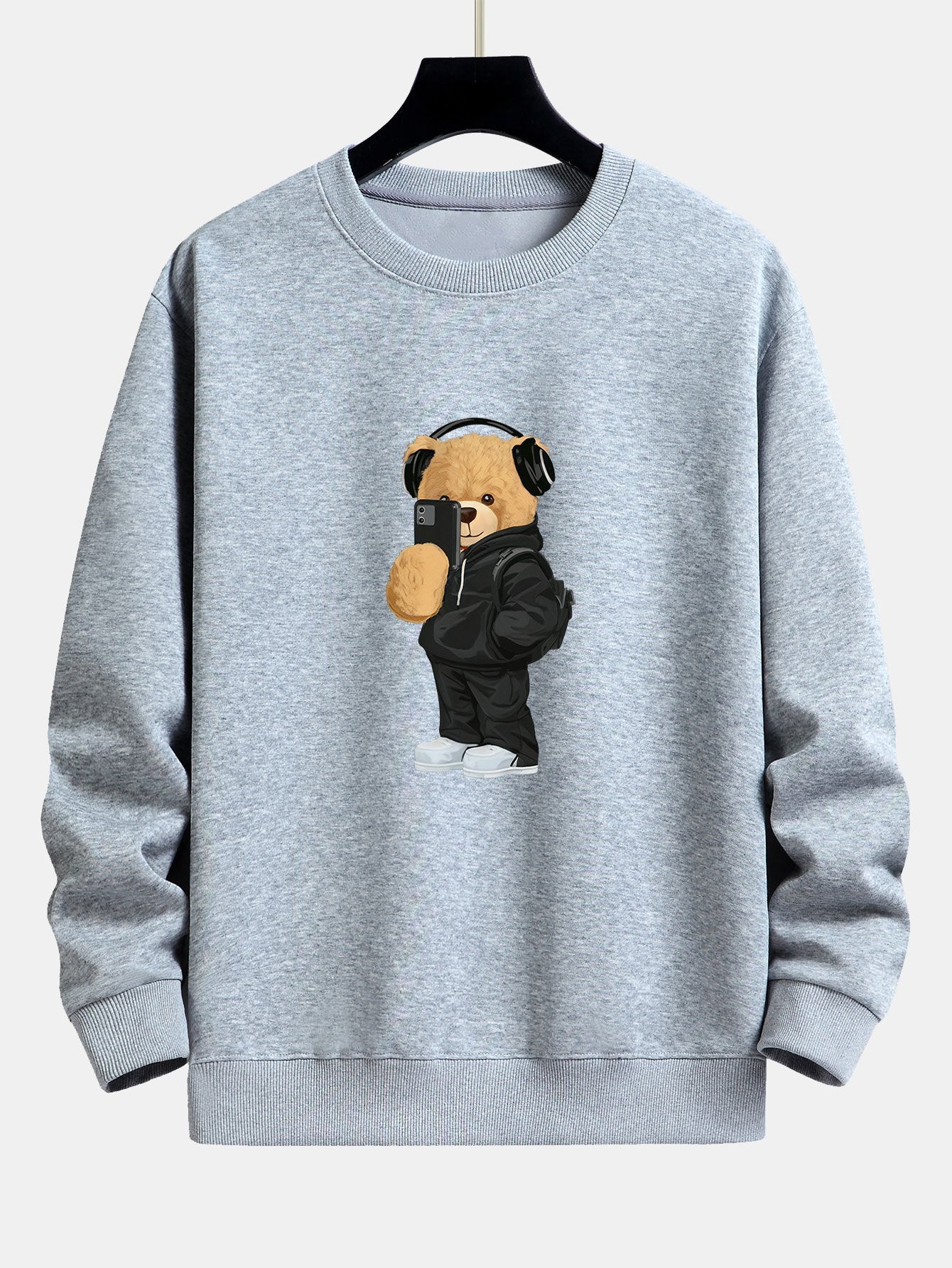 Fashion Bear Foto Druck Relax Fit Sweatshirt - Image 5
