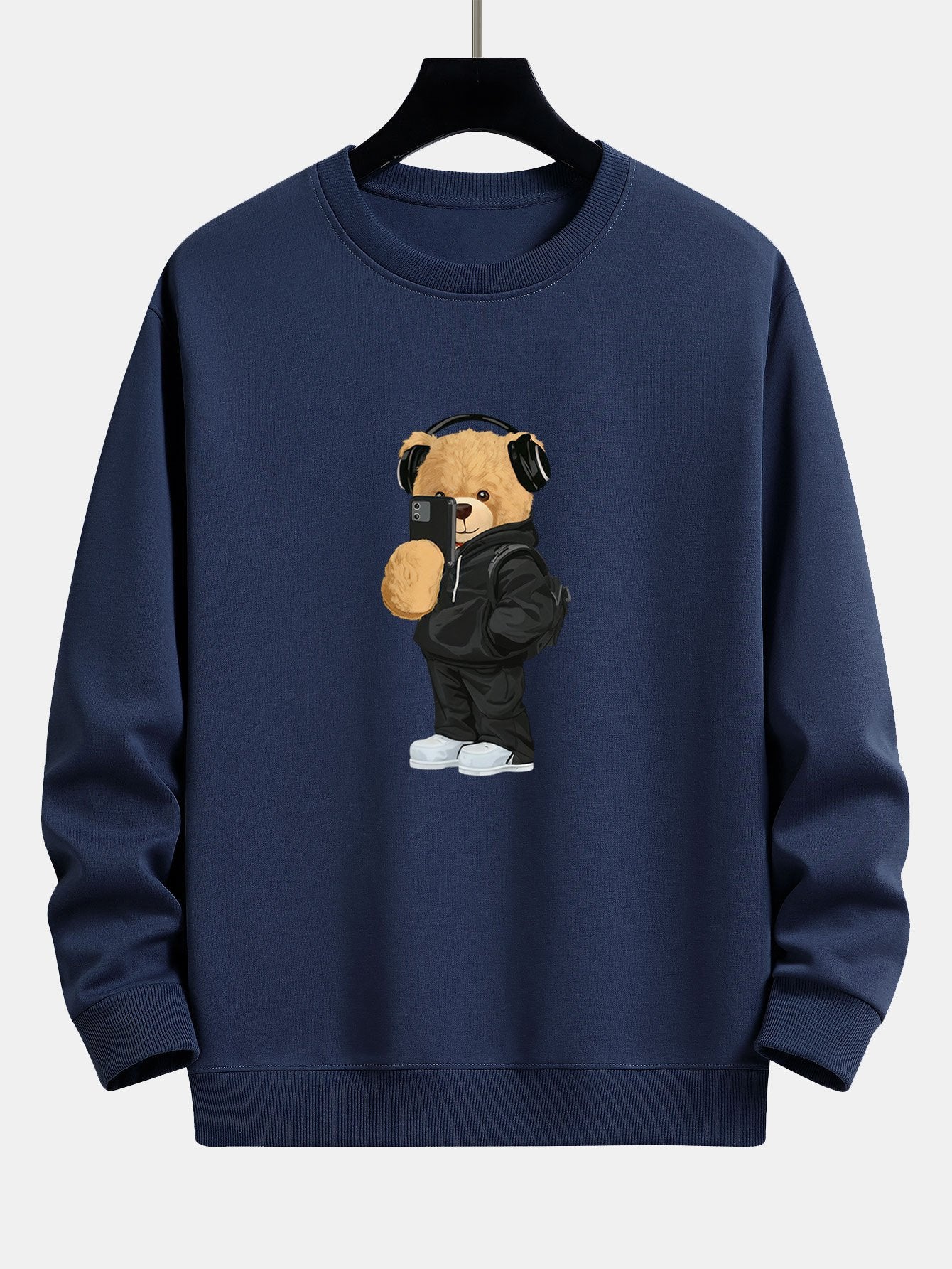 Fashion Bear Foto Druck Relax Fit Sweatshirt - Image 6