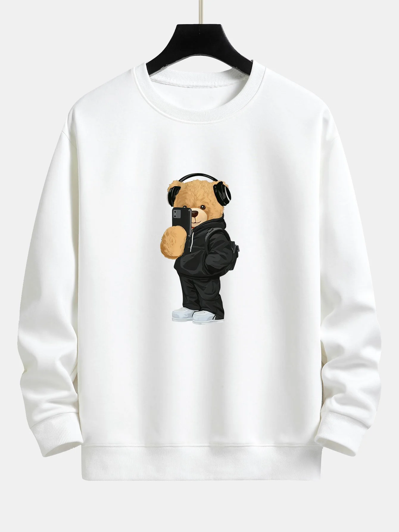 Fashion Bear Foto Druck Relax Fit Sweatshirt - Image 9