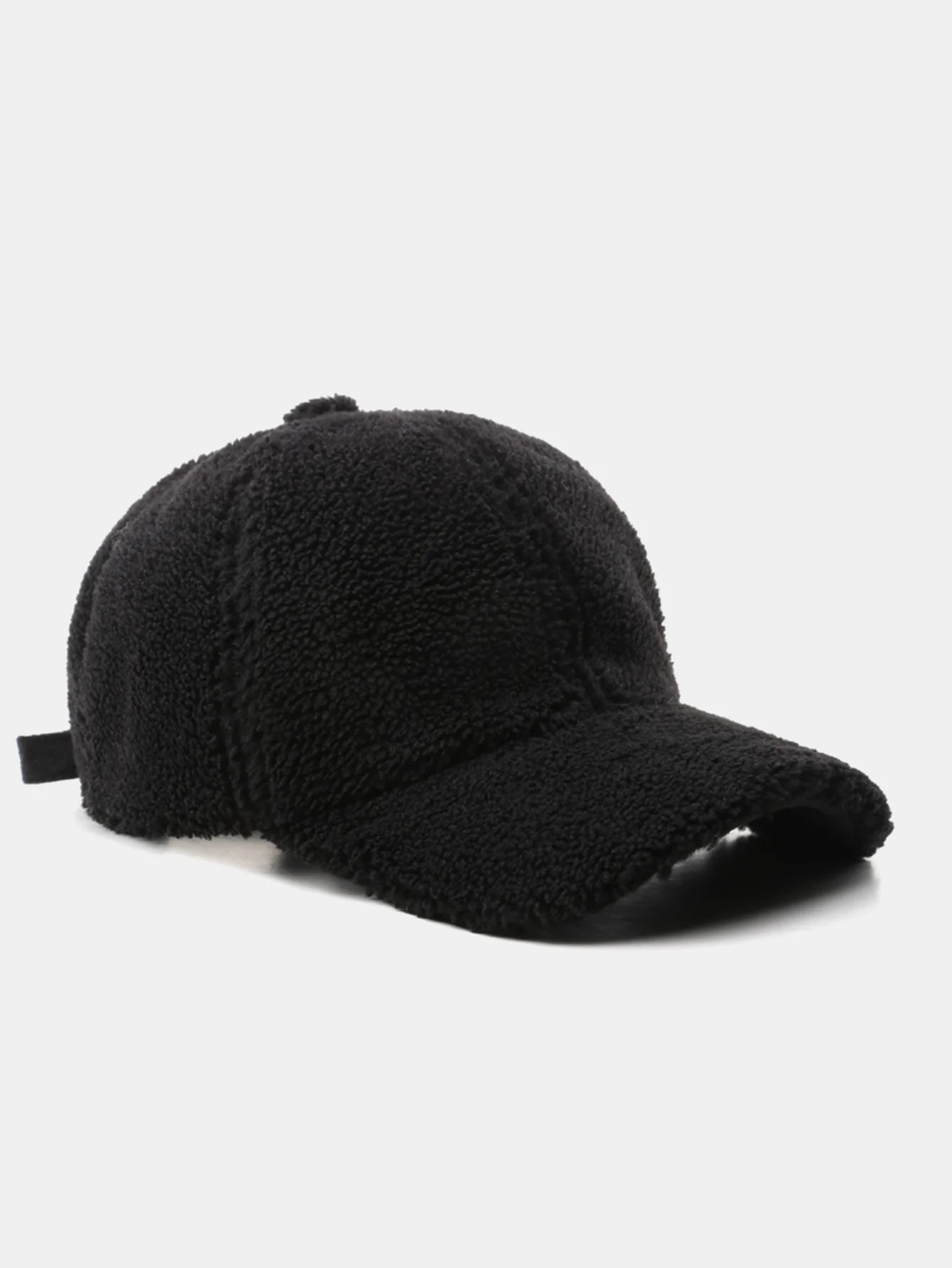 Modische Retro Warme Körnige Fleece Baseballkappe - Image 2
