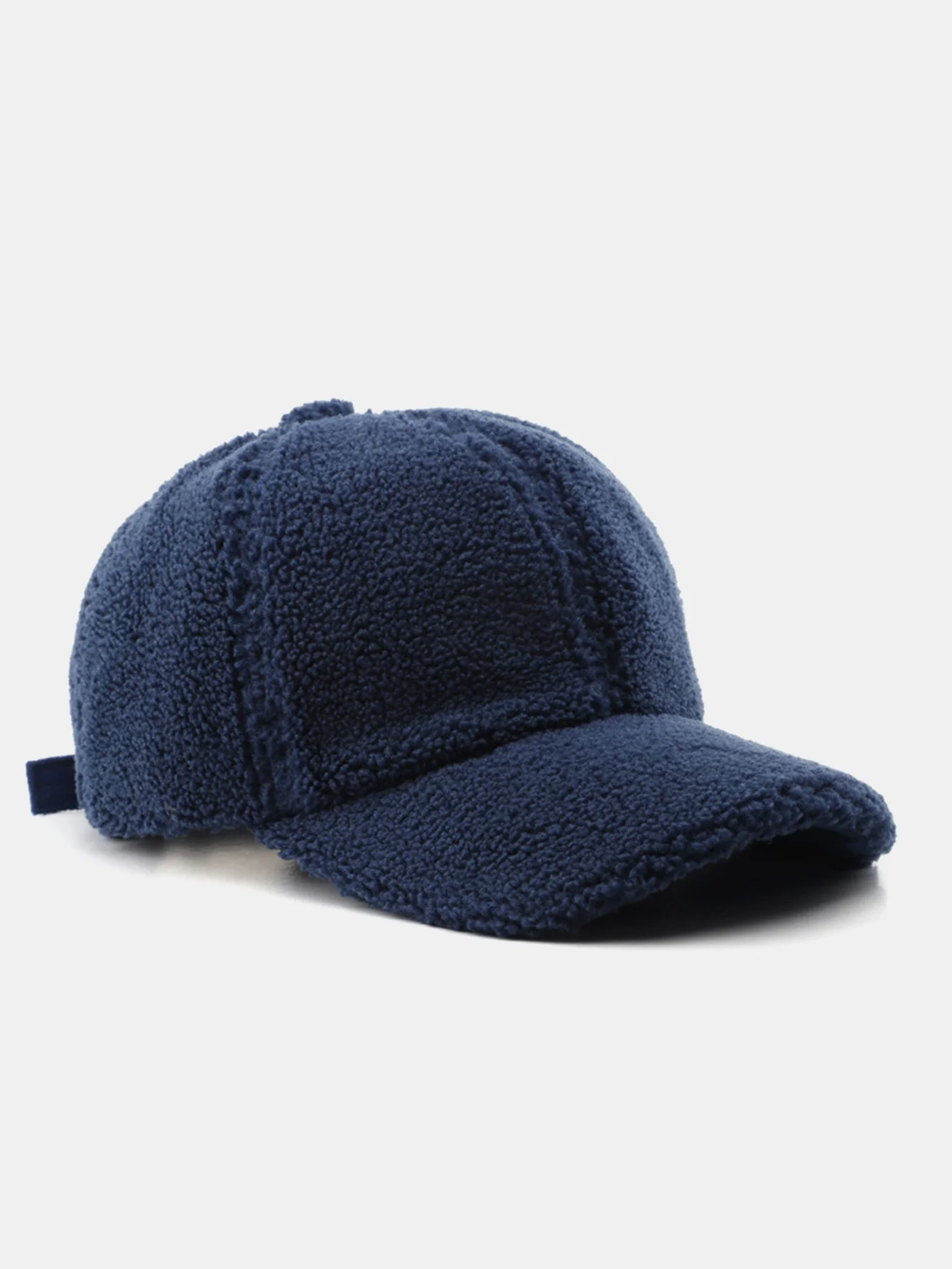 Modische Retro Warme Körnige Fleece Baseballkappe - Image 3