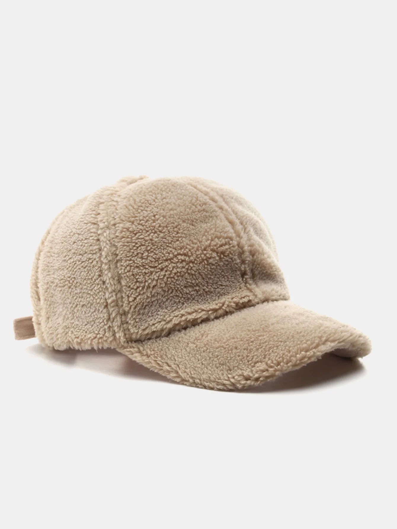 Modische Retro Warme Körnige Fleece Baseballkappe - Image 4