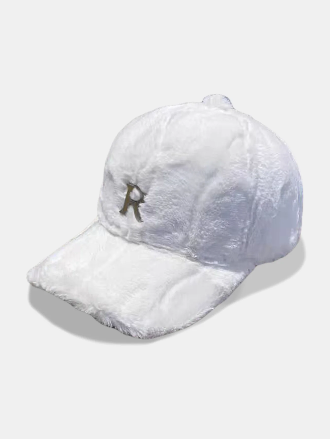 Fashion Warm Fleece-Lined Letter R Baseball Cap - Image 2