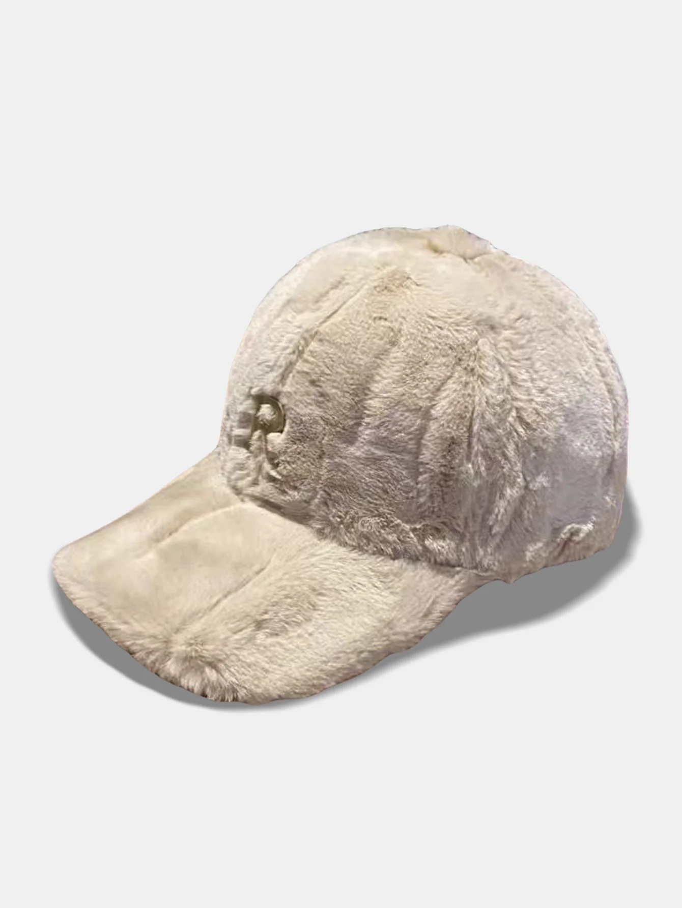Fashion Warm Fleece-Lined Letter R Baseball Cap - Image 4