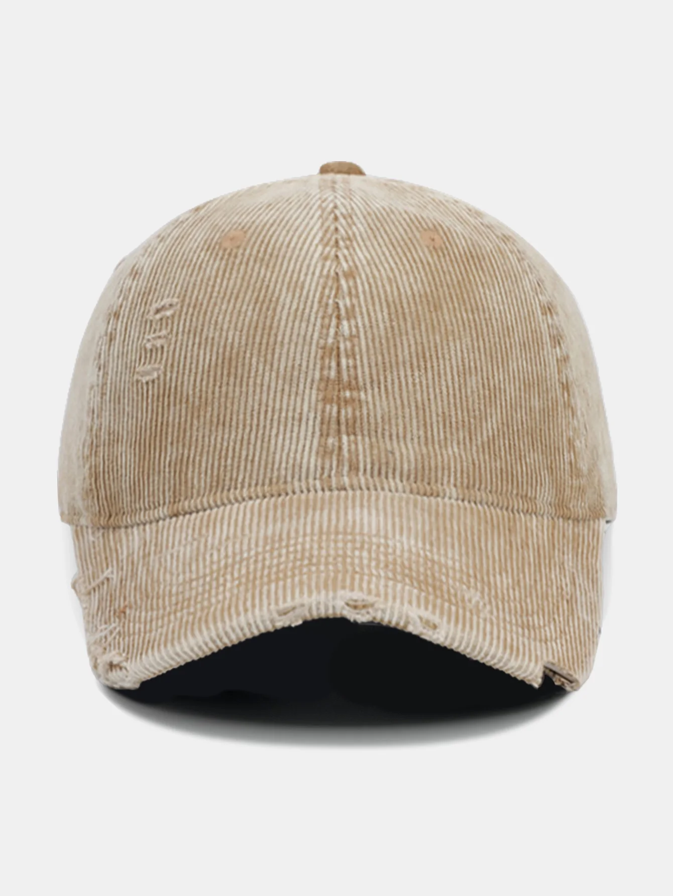 Modische Used Cordcord Baseballkappe in einfarbiger Farbe - Image 13