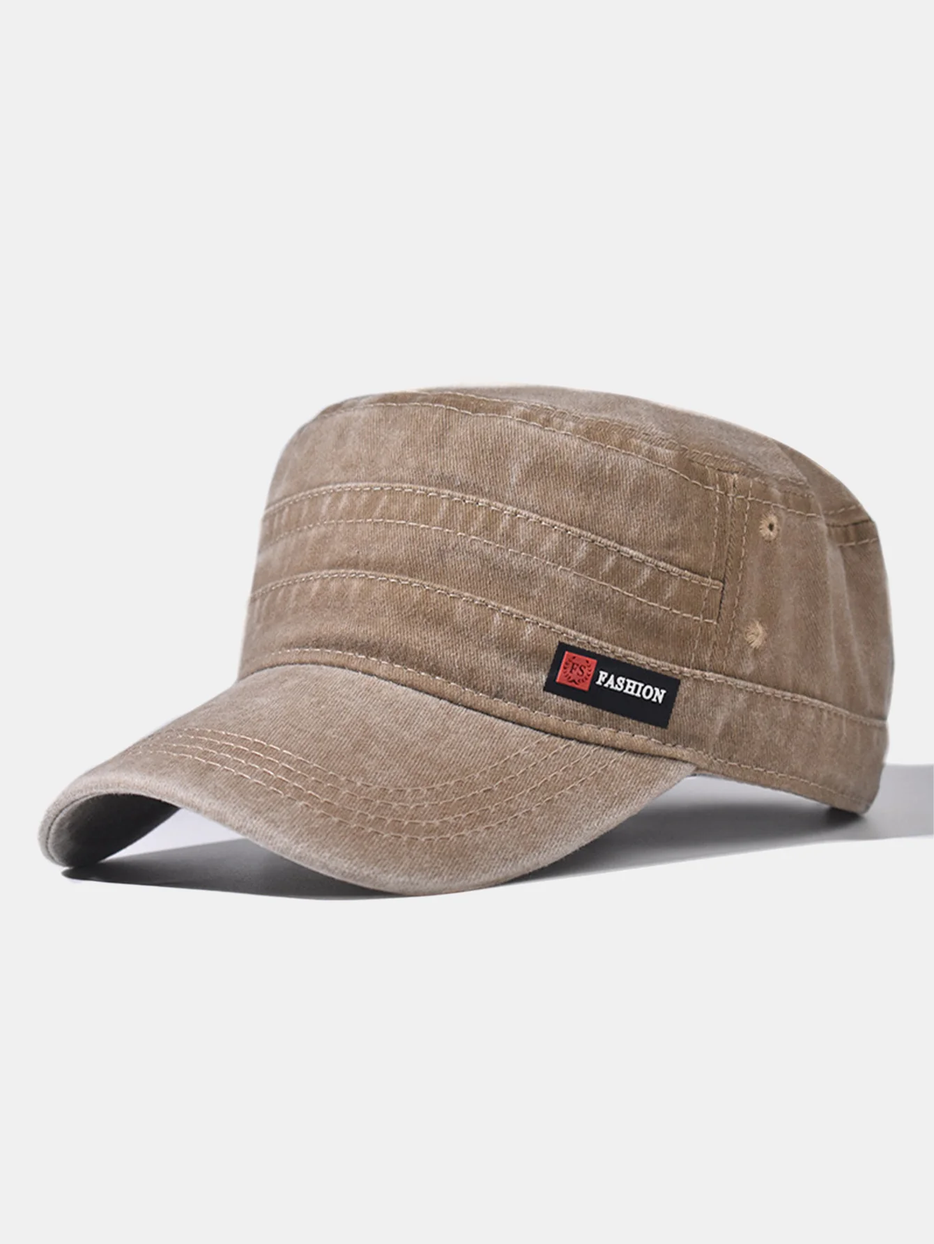 Fashionable Washed Distressed Flat Cap - Image 2